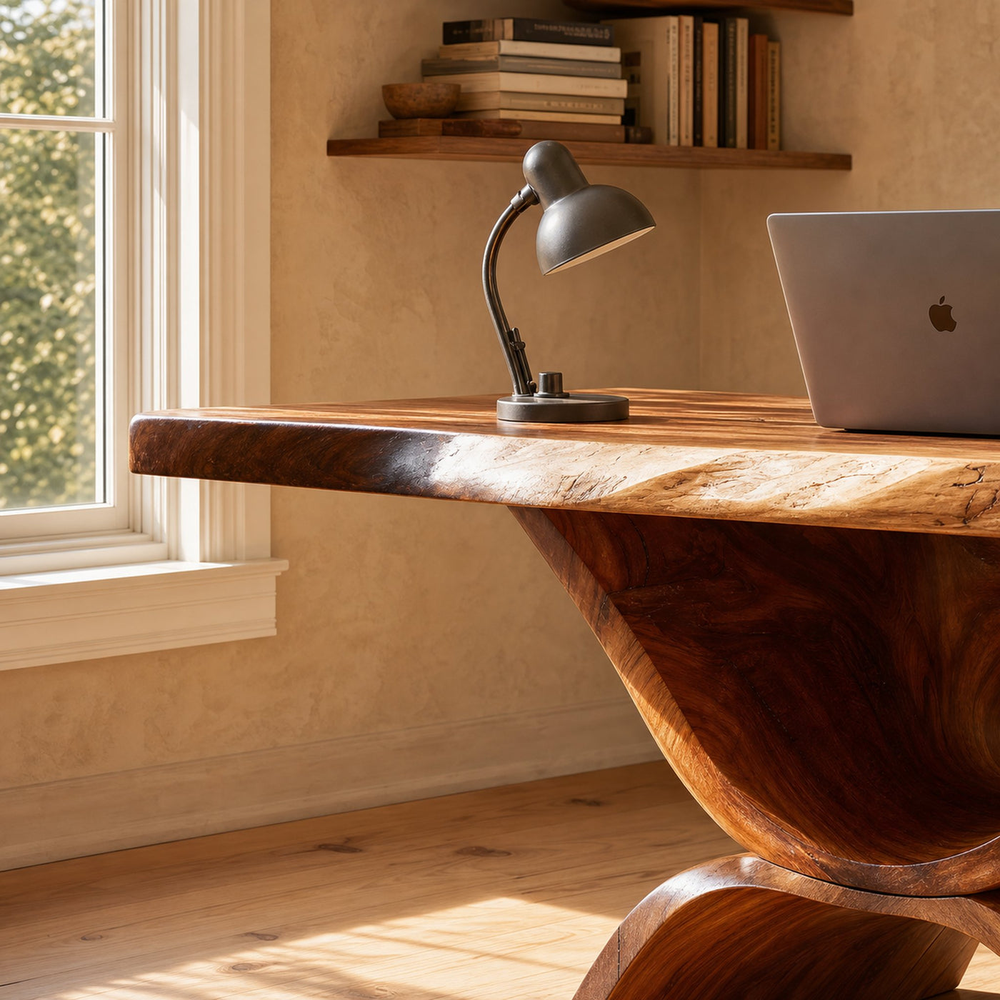 Handcrafted Solid Wood Desk For Home Office And Living Room - product view 3