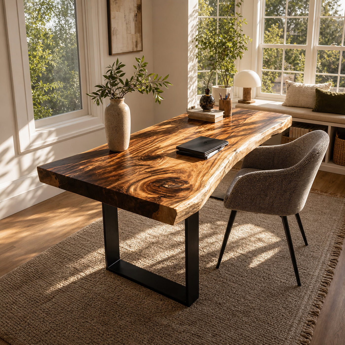 Handcrafted Solid Wood Tabletop For Furniture Decor