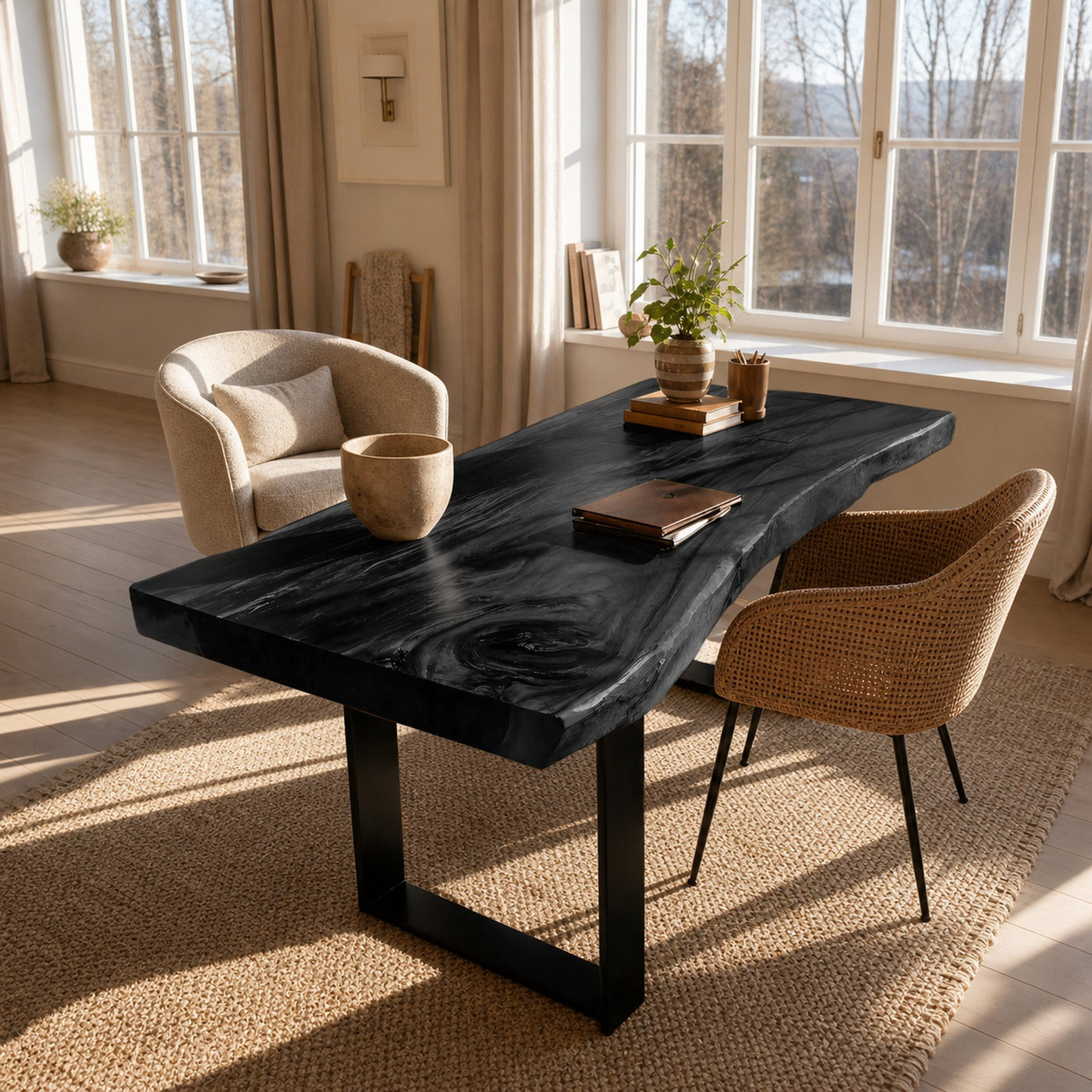 Handcrafted Solid Wood Tabletop For Furniture Decor - product view 4