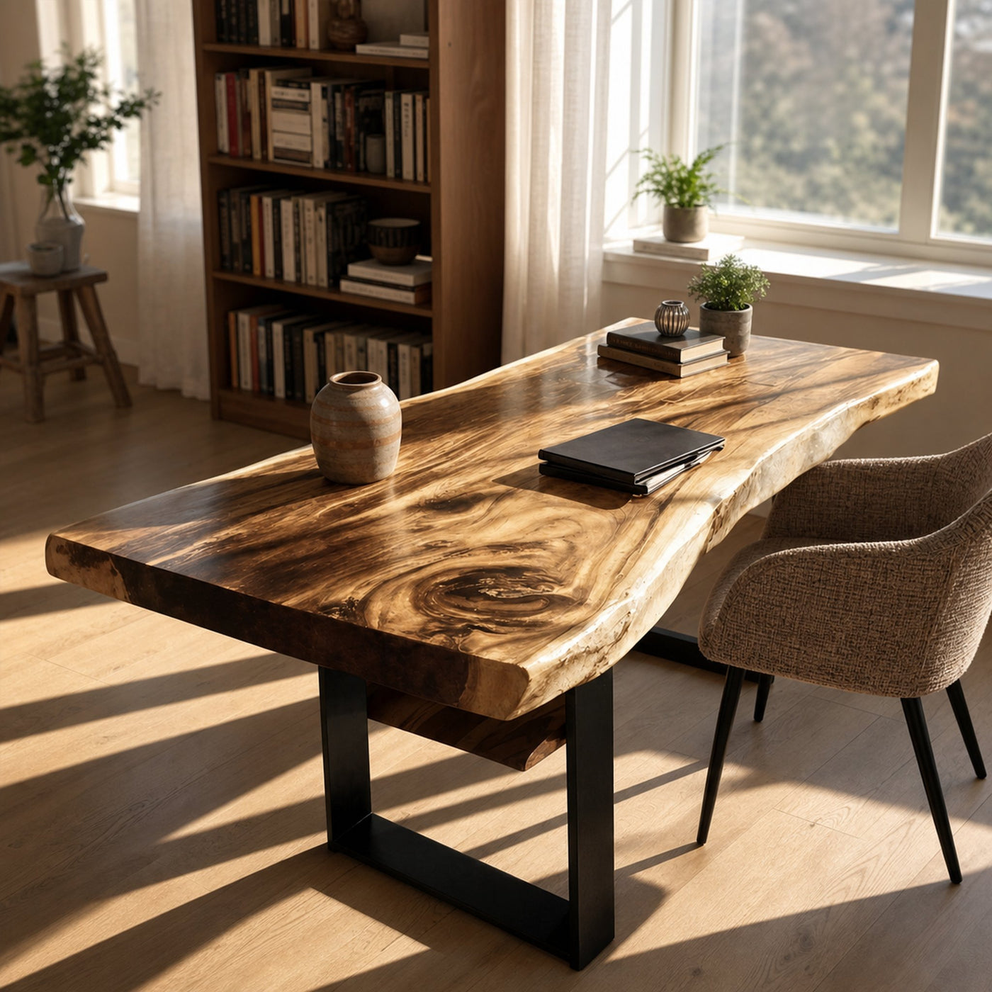Handcrafted Solid Wood Tabletop For Furniture Decor - product view 5
