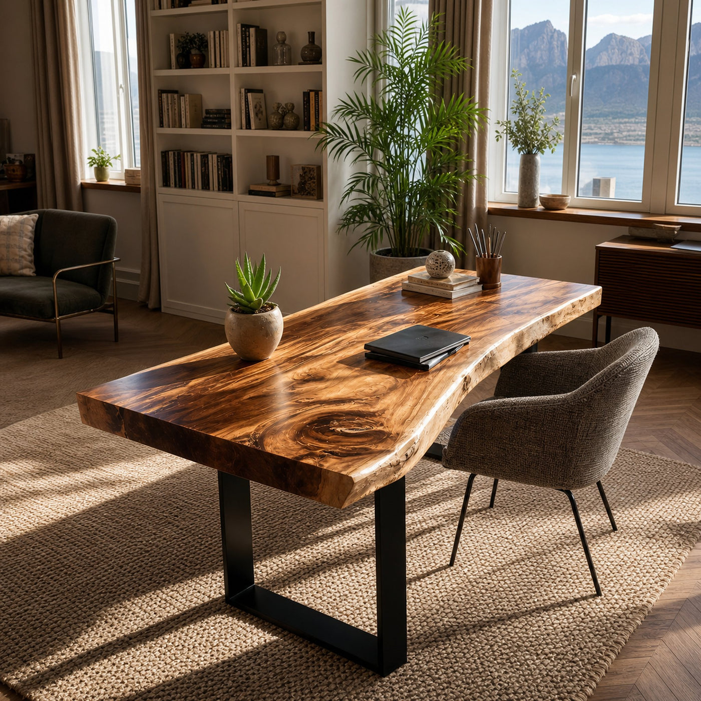 Handcrafted Solid Wood Tabletop For Furniture Decor - product view 6