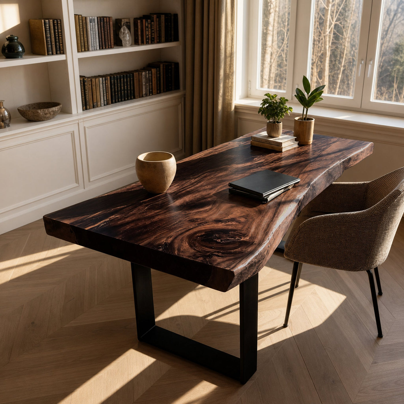 Handcrafted Solid Wood Tabletop For Furniture Decor - product view 7