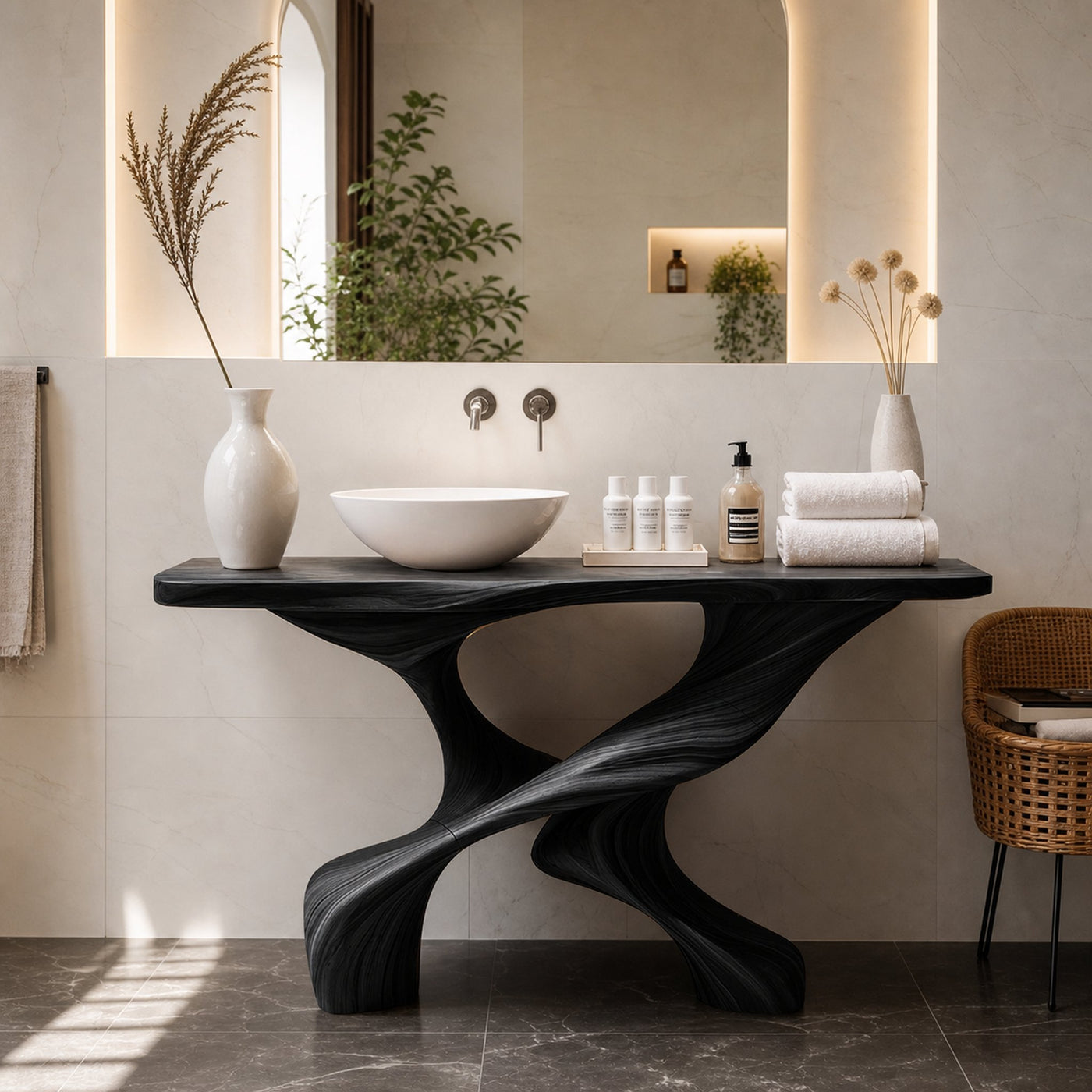 Handcrafted Vanity For Elegant Bathroom Furniture - product view 4