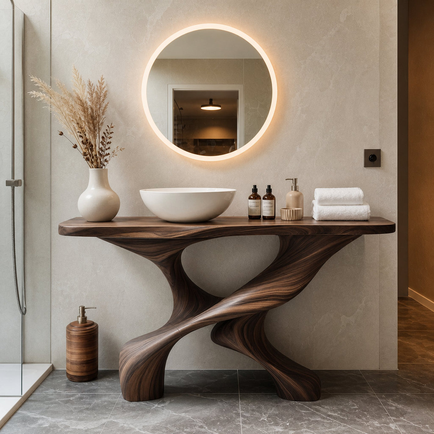 Handcrafted Vanity For Elegant Bathroom Furniture - product view 7