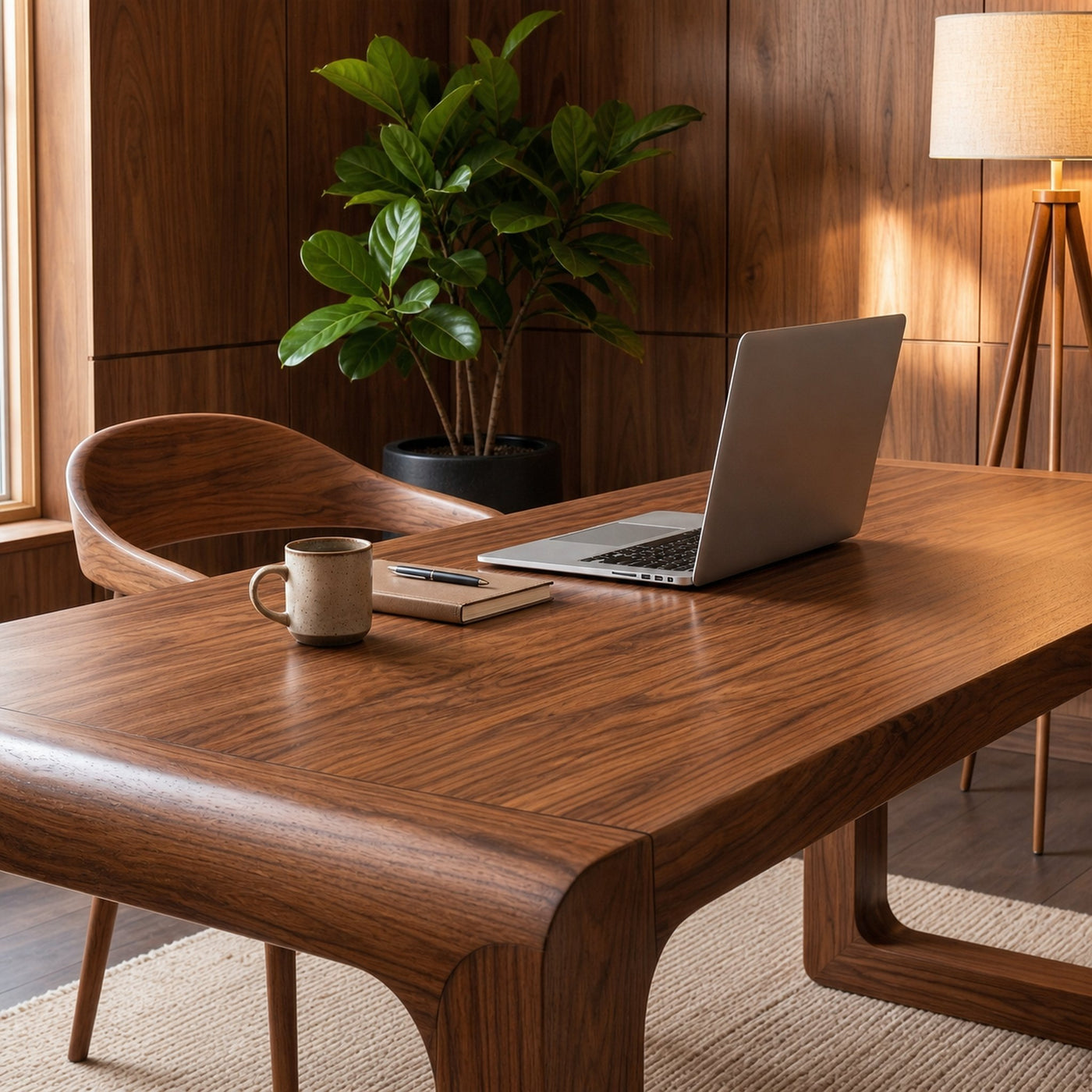Handcrafted Wooden Desk For Home Office Productivity And Comfort - product view 2