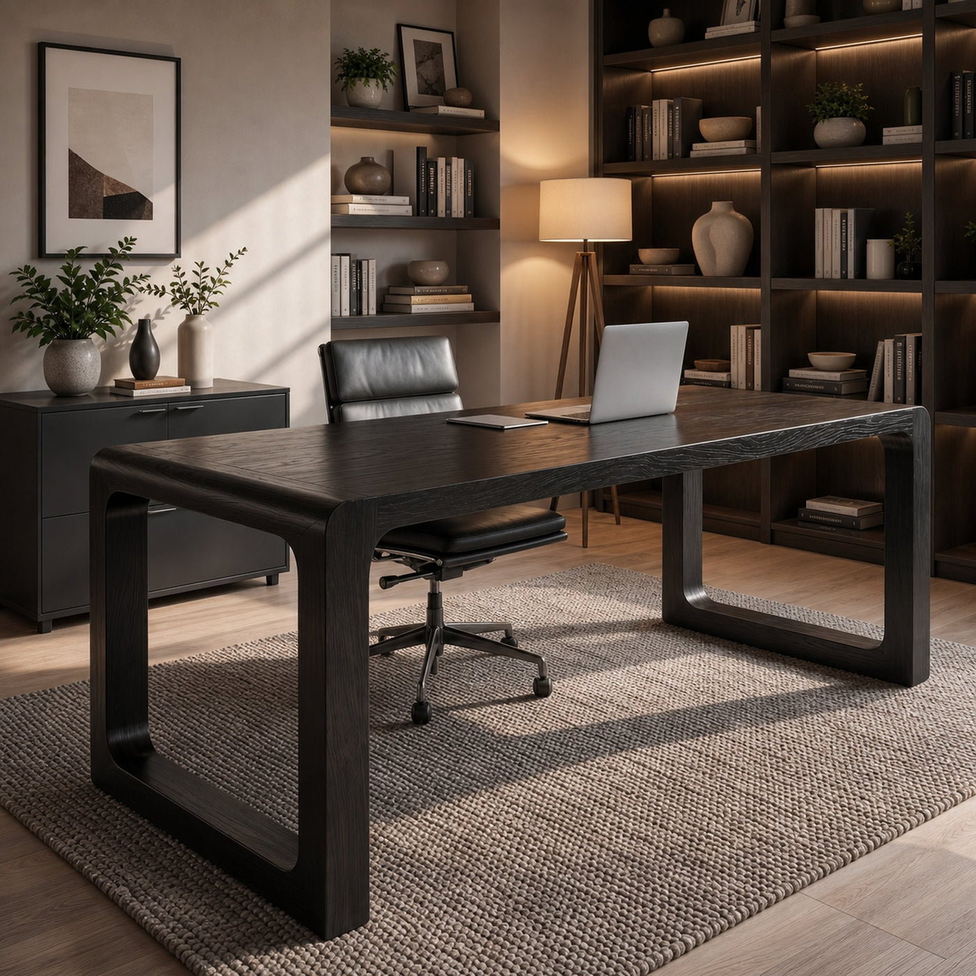 Handcrafted Wooden Desk For Home Office Productivity And Comfort - product view 4