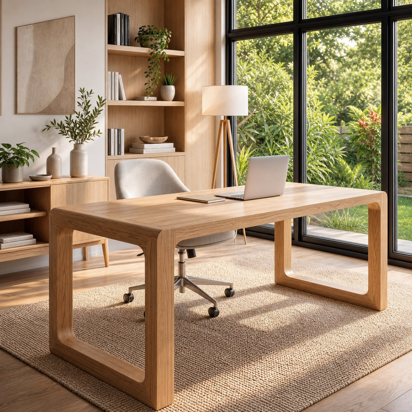 Handcrafted Wooden Desk For Home Office Productivity And Comfort - product view 5