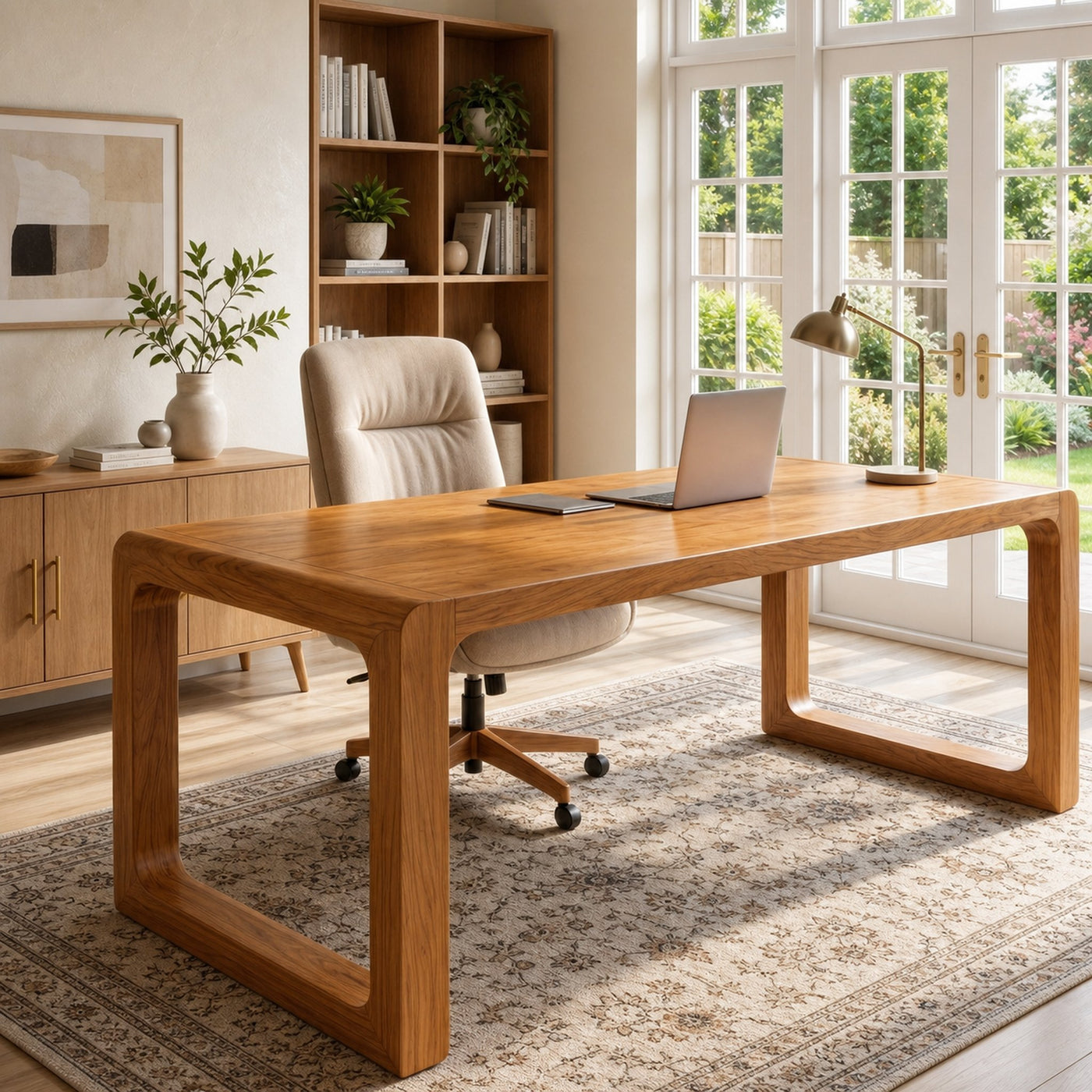 Handcrafted Wooden Desk For Home Office Productivity And Comfort - product view 6