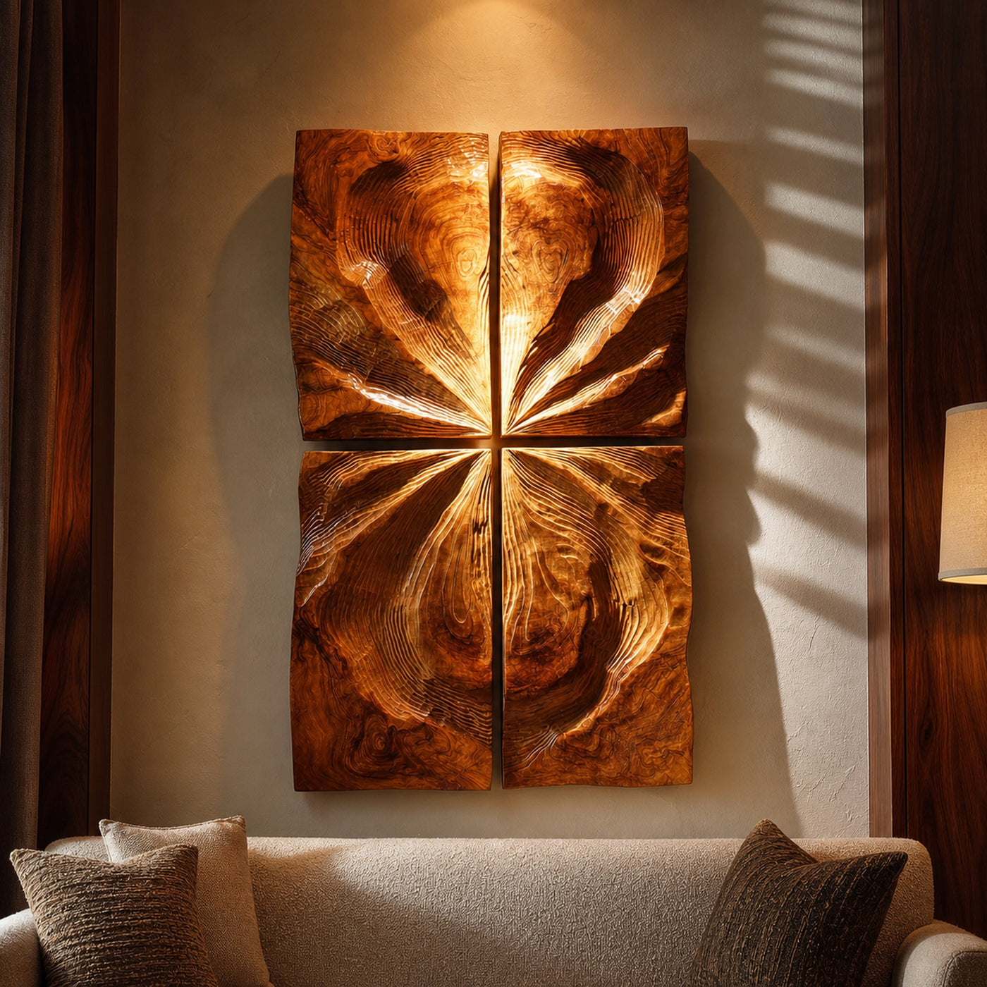 Industrial Sculptural Lamp Entryway Console Living Room Corner