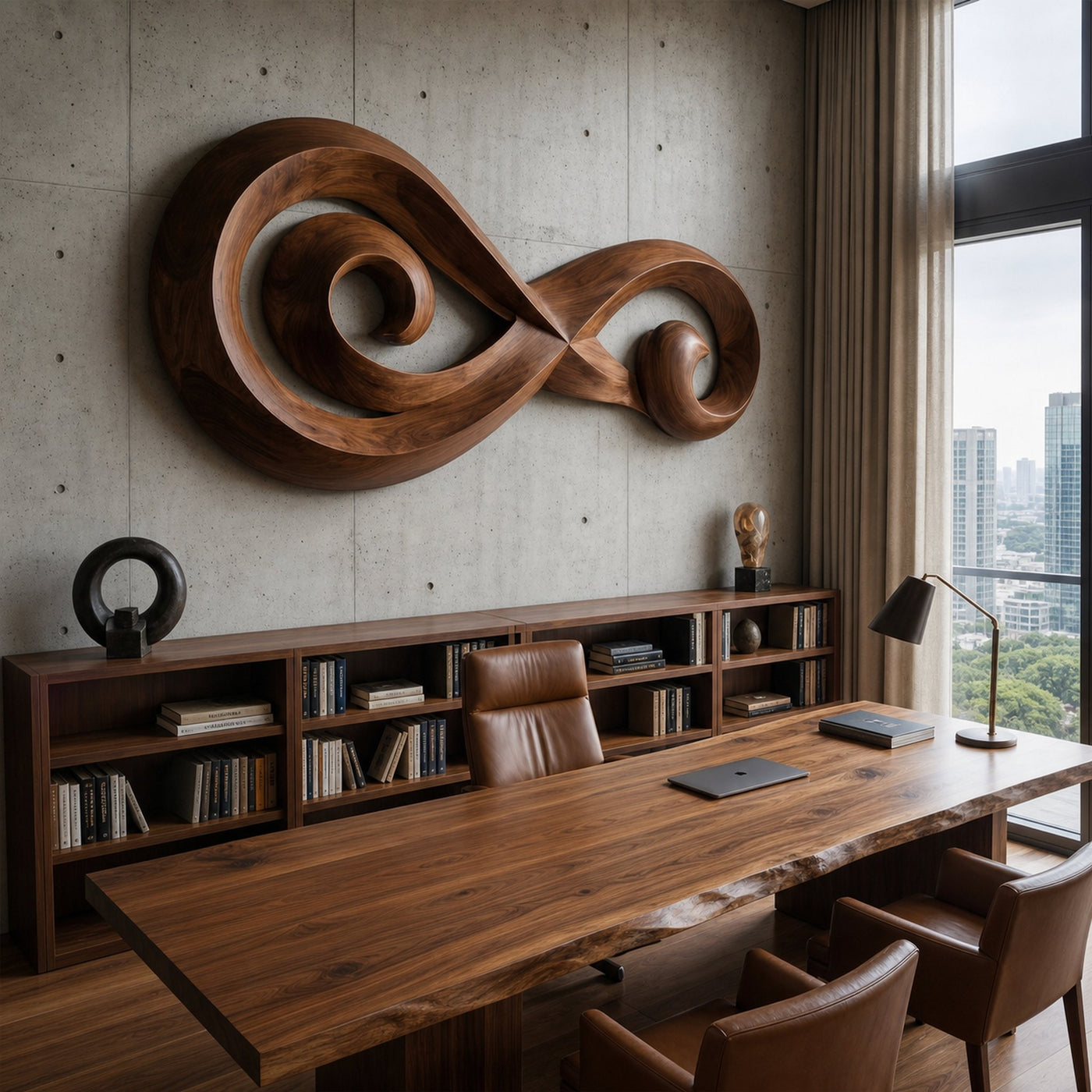 Infinity Music Note Wooden Wall Art For Entryway And Living Room - product view 2