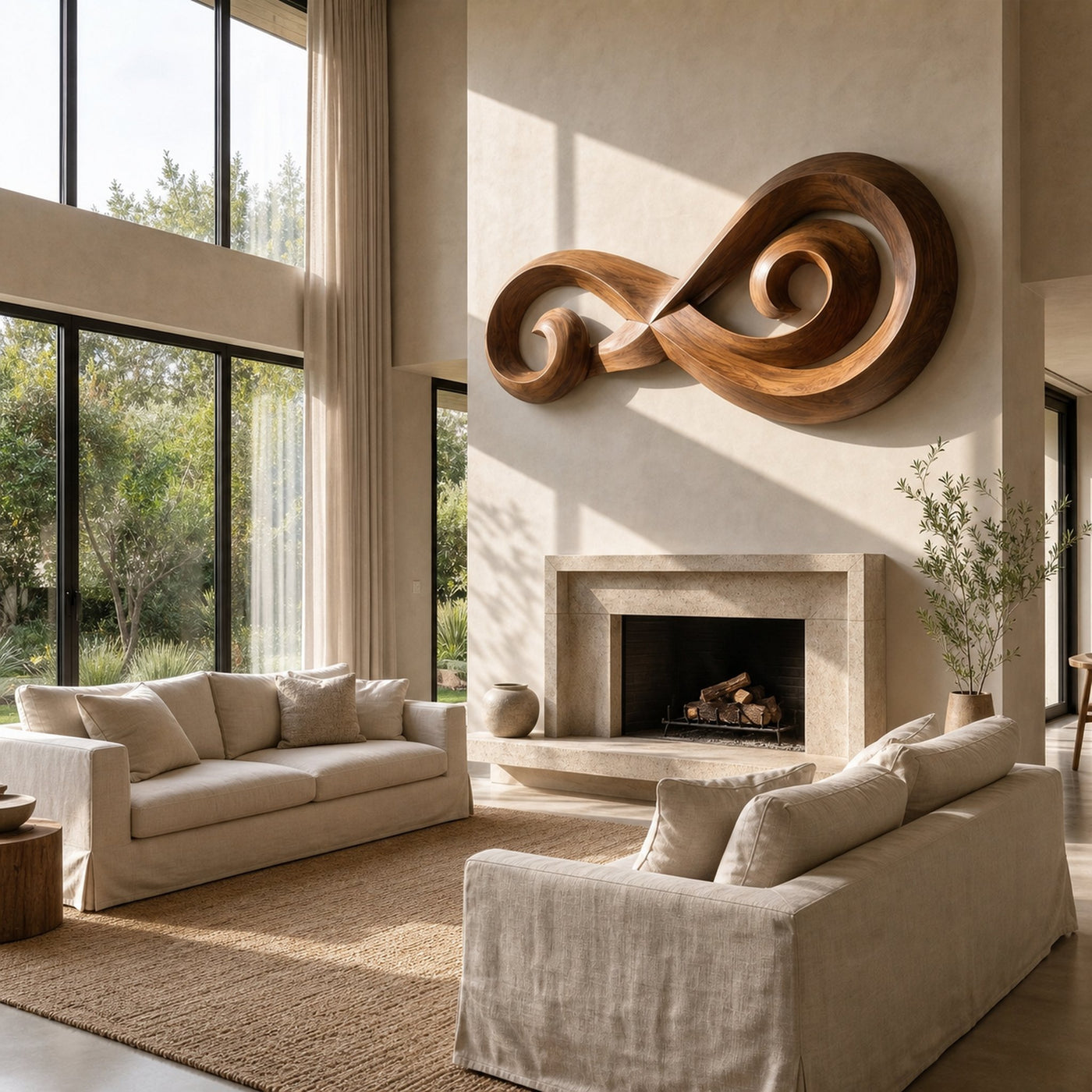 Infinity Music Note Wooden Wall Art For Entryway And Living Room - product view 3