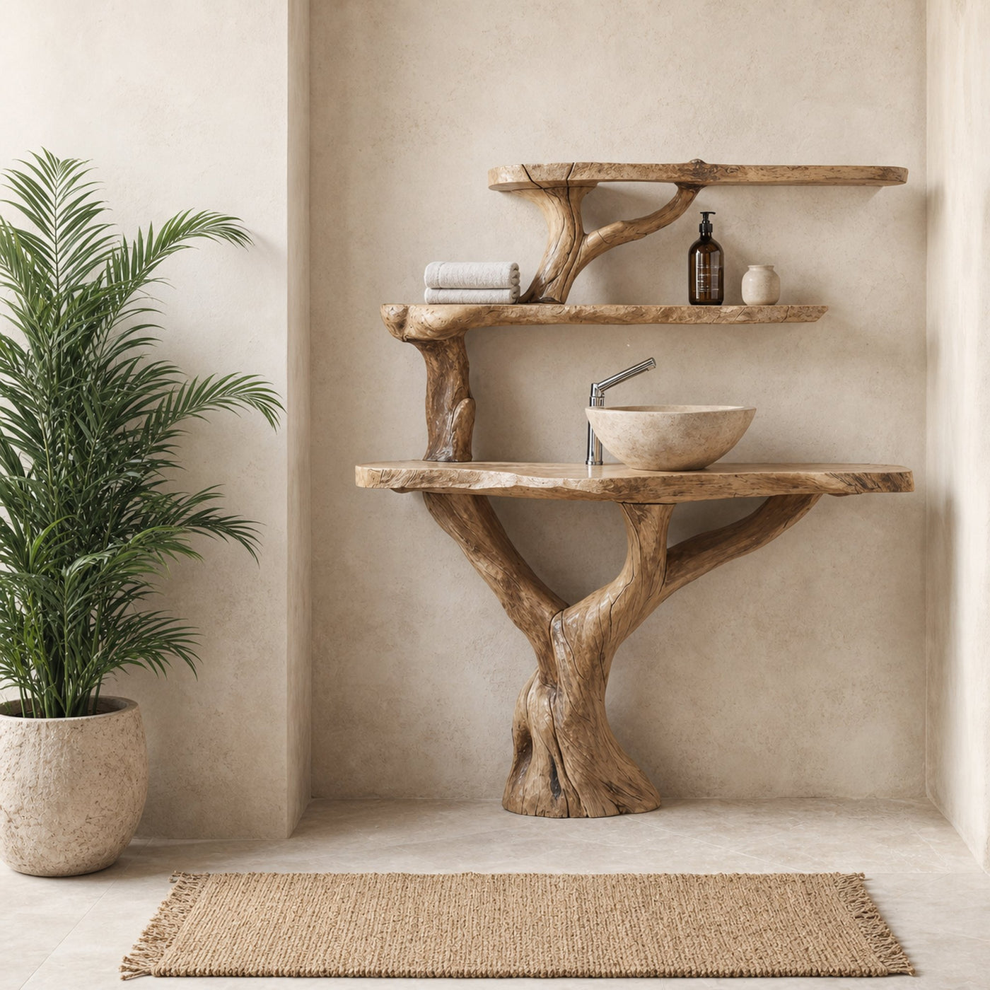 Live Edge Vanity Bathroom - product view 2