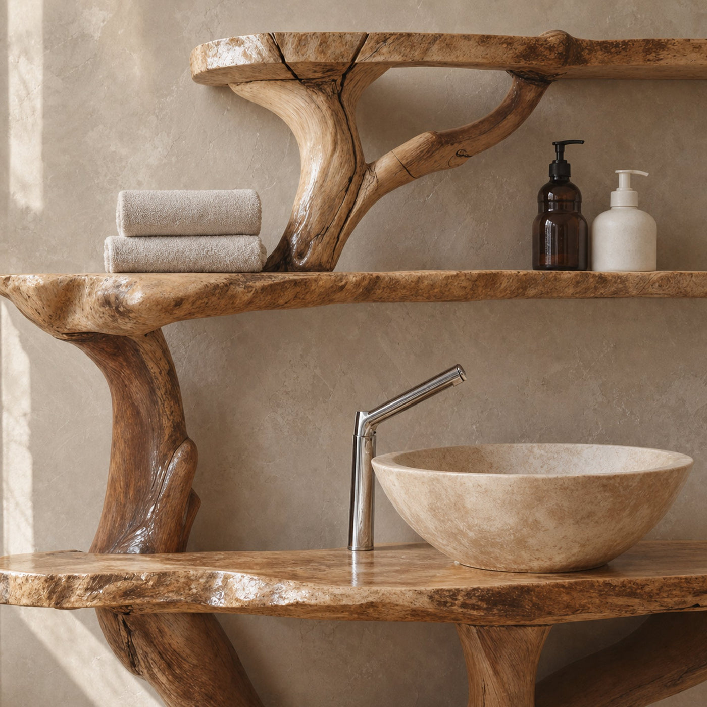 Live Edge Vanity Bathroom - product view 4