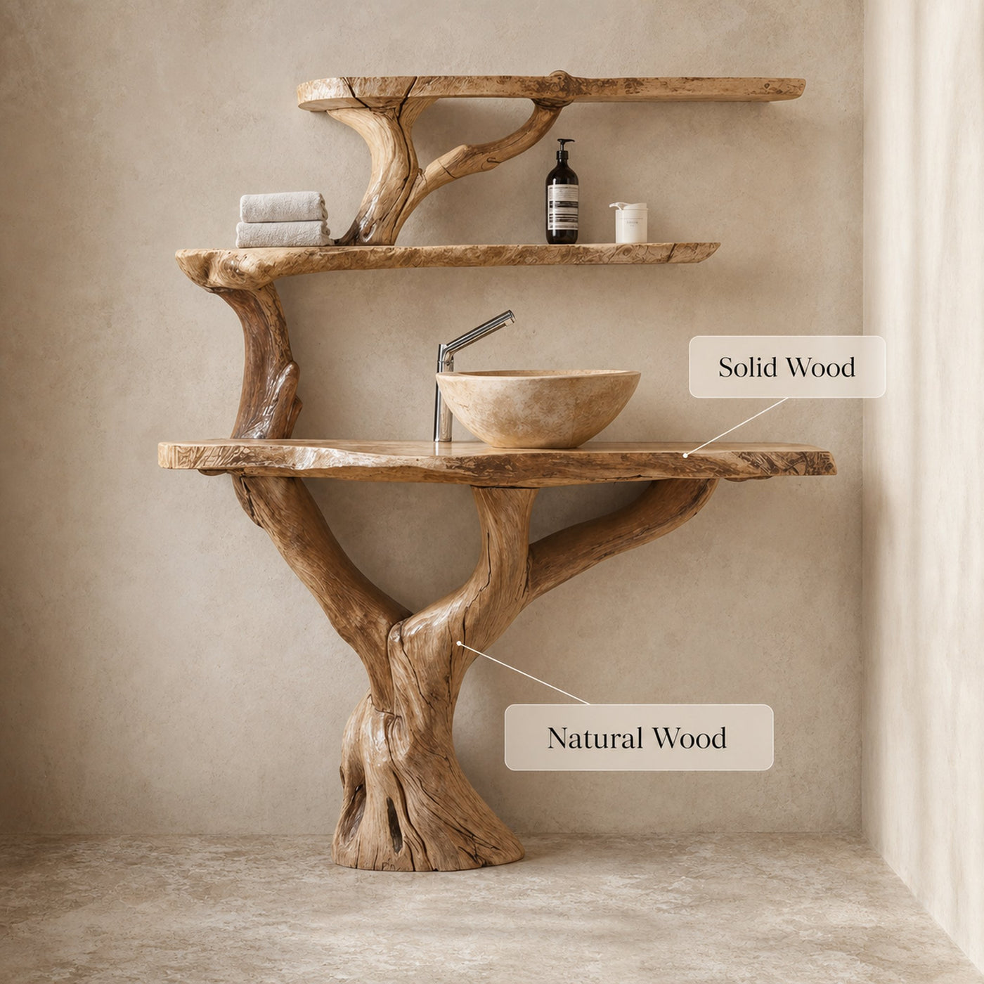 Live Edge Vanity Bathroom - product view 6