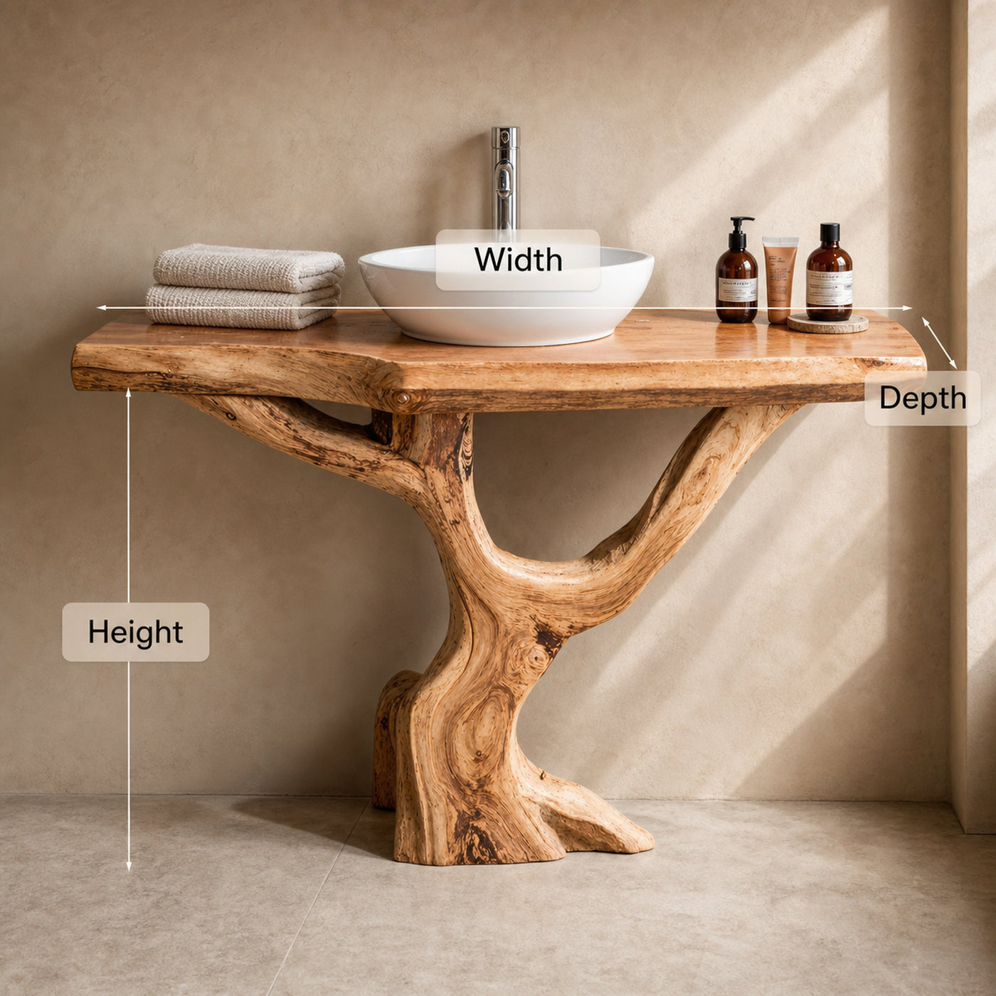 Live Edge Vanity Vessel - product view 5