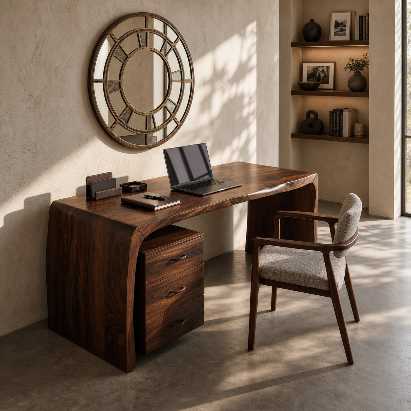 Luxury Executive Desk With Drawer Pedestal For Open Office - product view 7