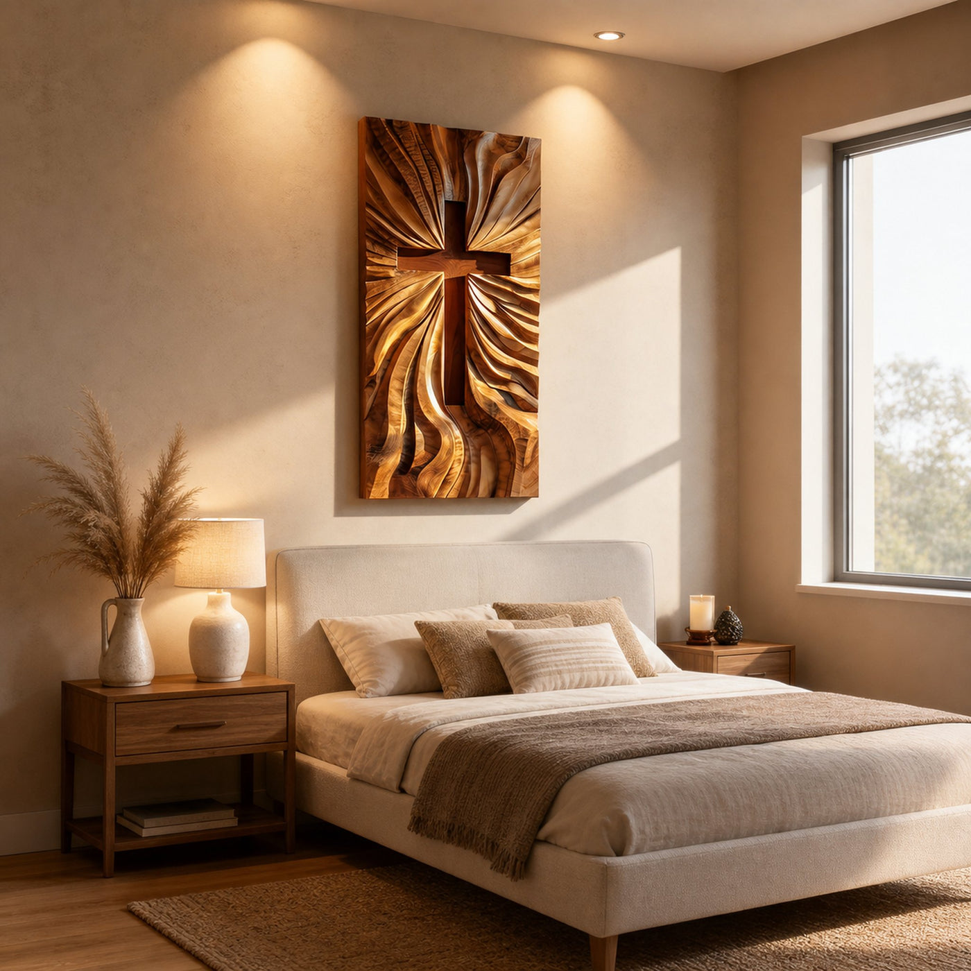 Luxury Illuminated Religious Wall Art For Modern Sacred Interior - product view 2