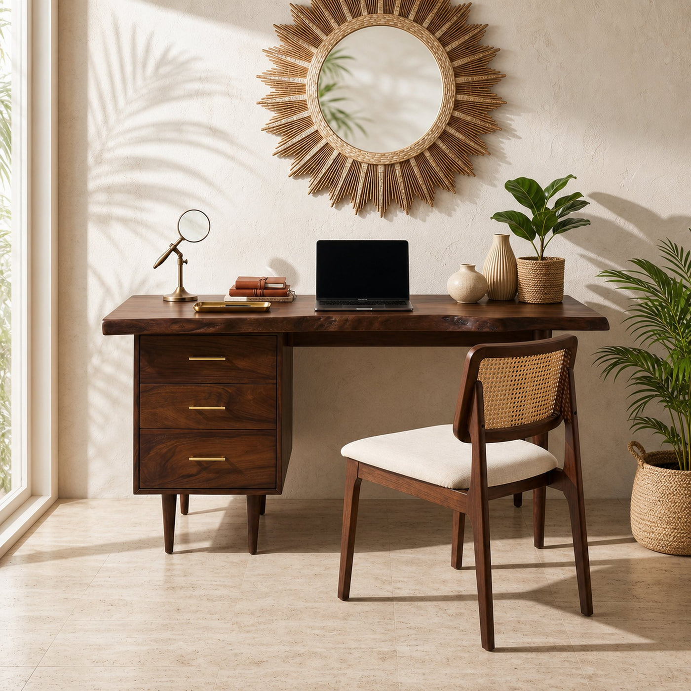 Luxury Office Desk With Open Shelf For High Rise Office - product view 7
