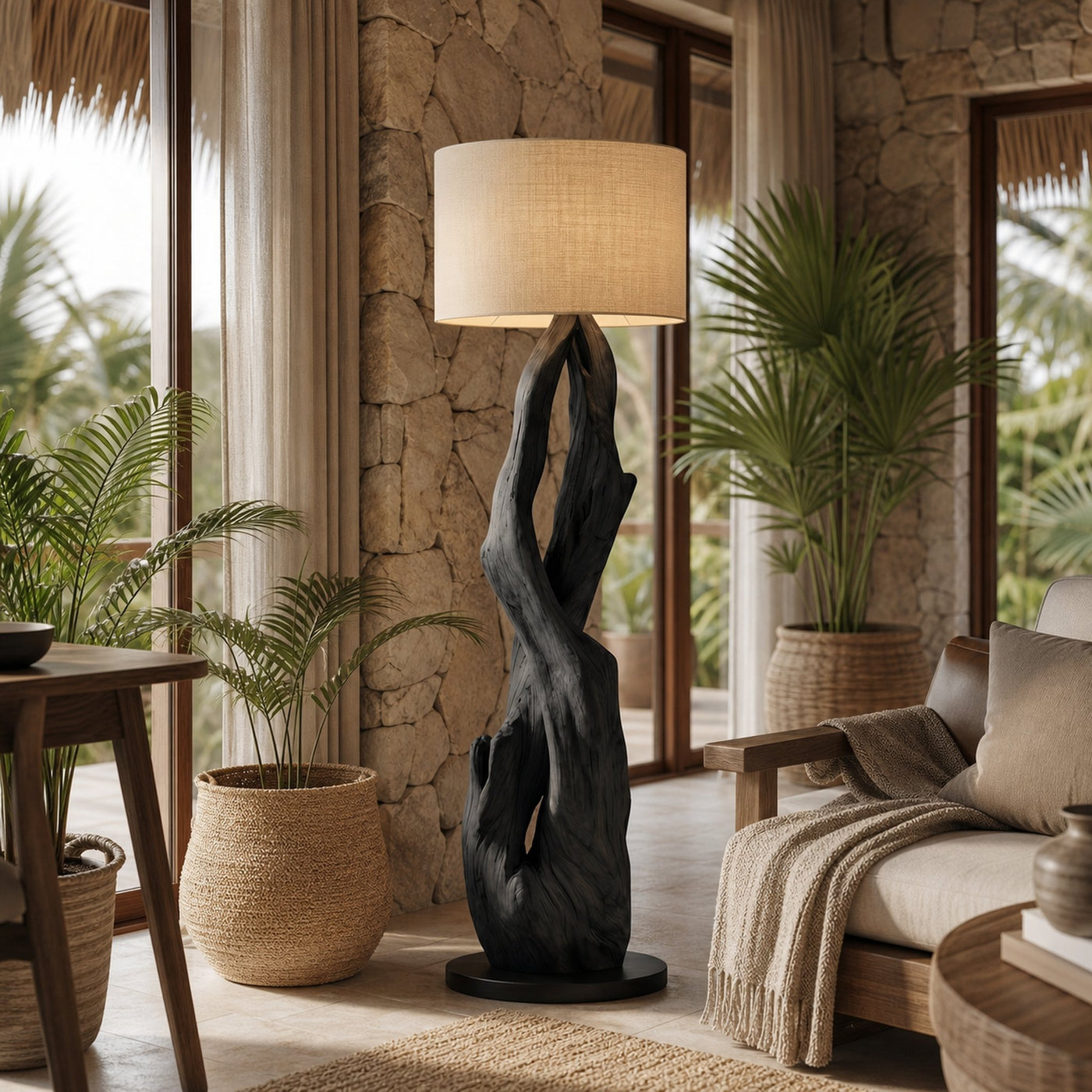 Luxury Organic Modern Sculptural Floor Lamp For Bedroom And Corner - product view 4