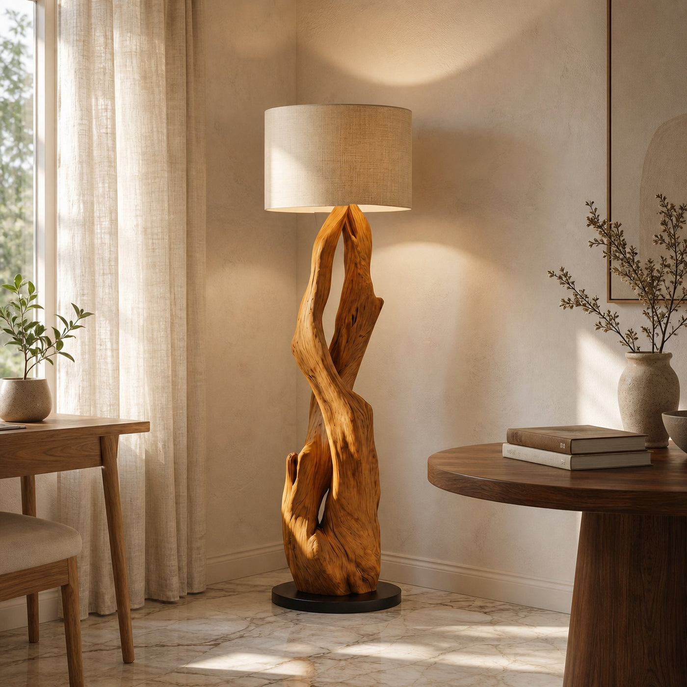 Luxury Organic Modern Sculptural Floor Lamp For Bedroom And Corner - product view 6
