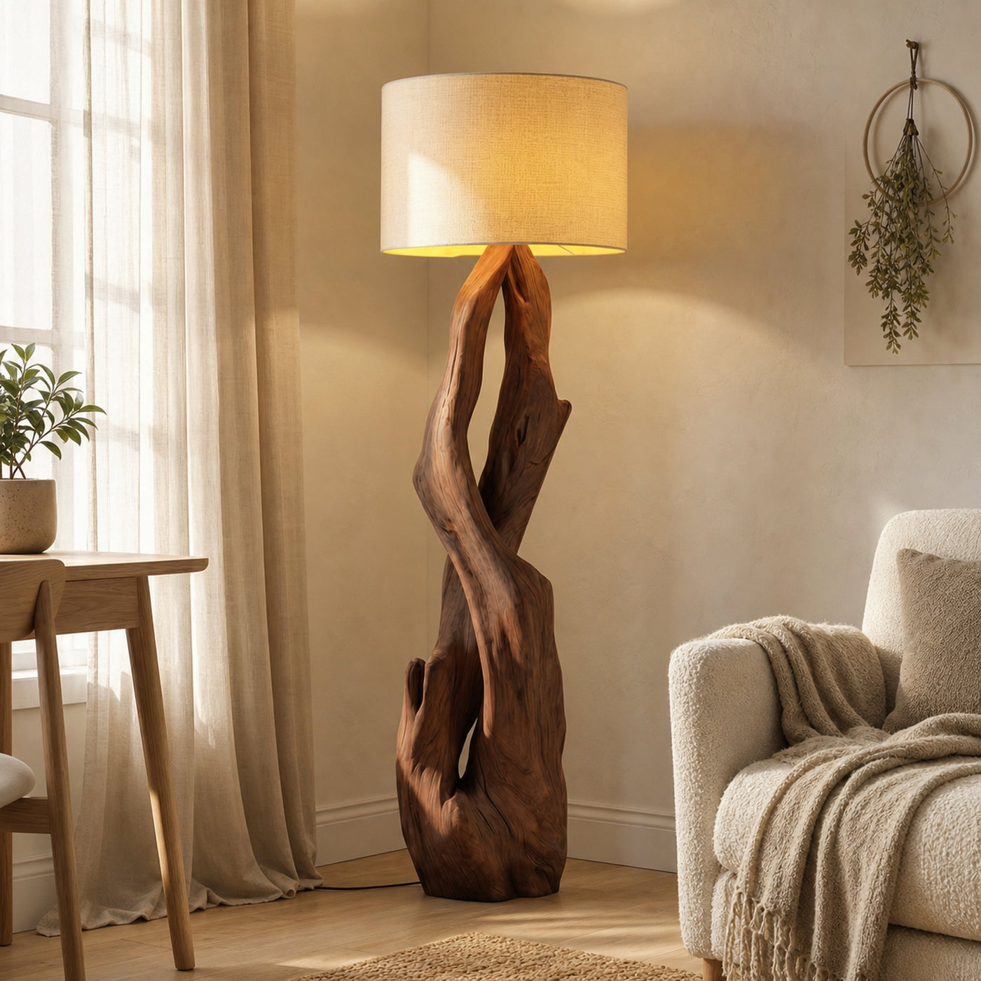 Luxury Organic Modern Sculptural Floor Lamp For Bedroom And Corner - product view 7
