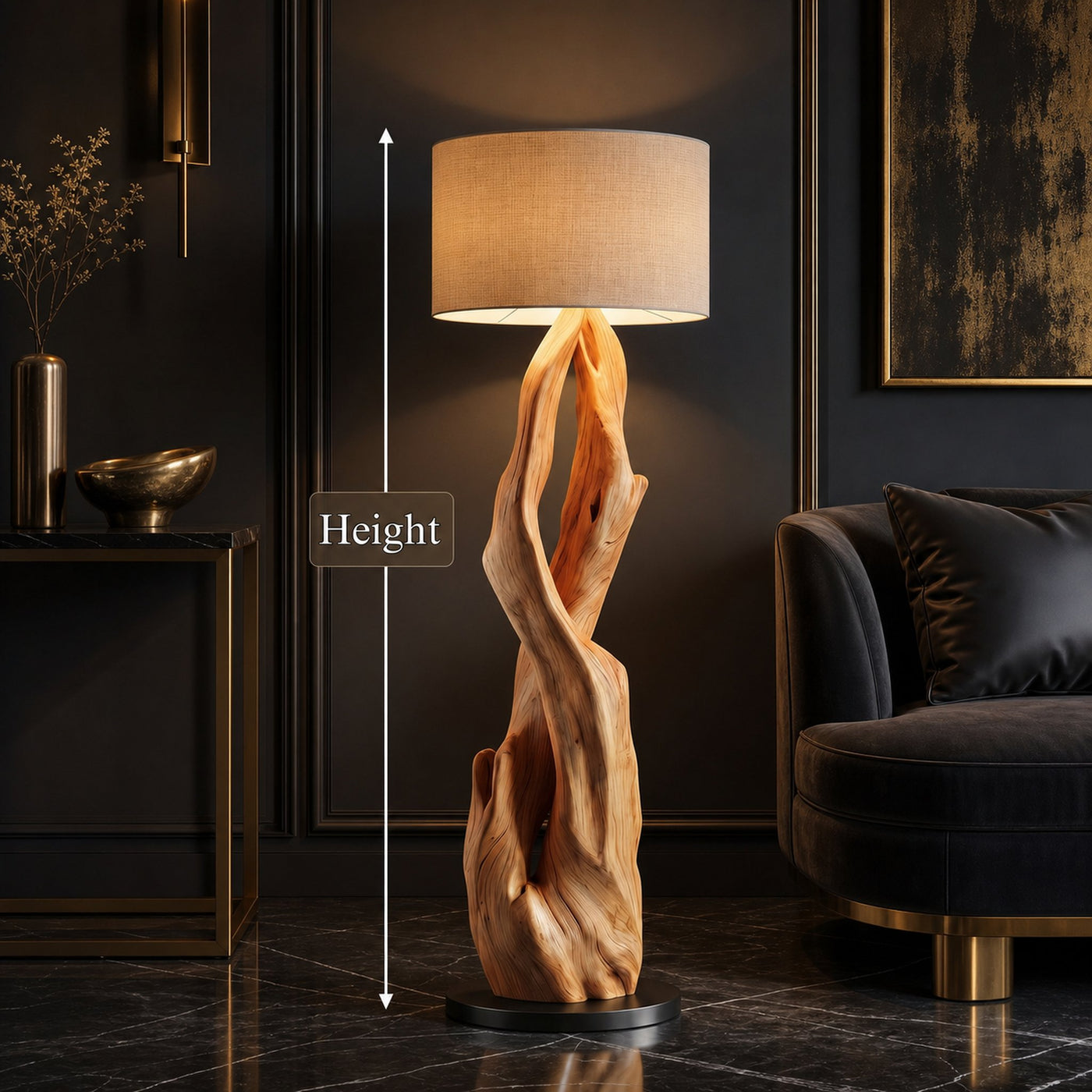 Luxury Organic Modern Sculptural Floor Lamp For Bedroom And Corner - product view 8