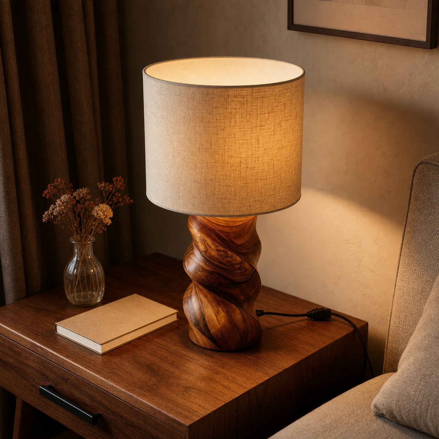 Mid Century Accent Lamp Living Room Bedroom Apartment Corner Space - product view 3