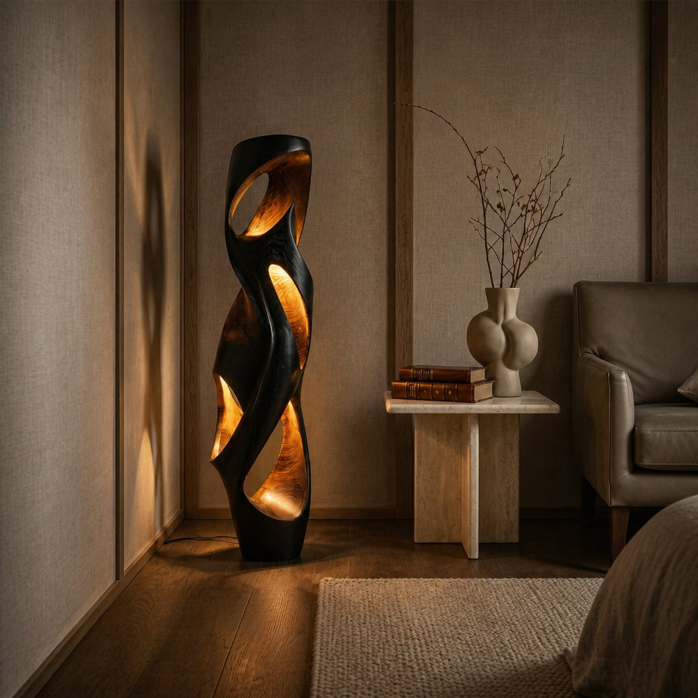 Mid Century Decorative Lamp Entryway Console Bedroom Hallway Corner - product view 4