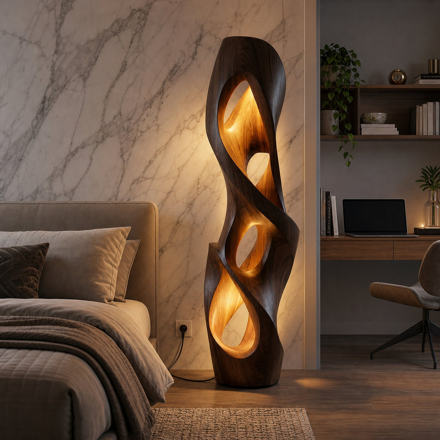 Mid Century Decorative Table Lamp Bedroom Living Room Corner Space - product view 7