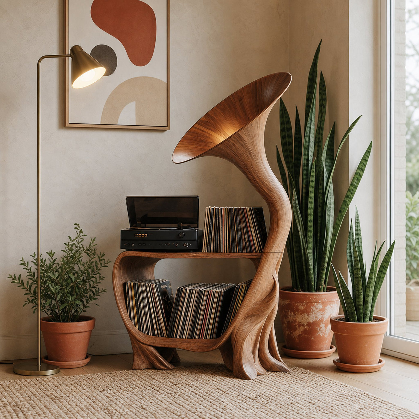 Mid Century Media Console For Bedroom Furniture - product view 6