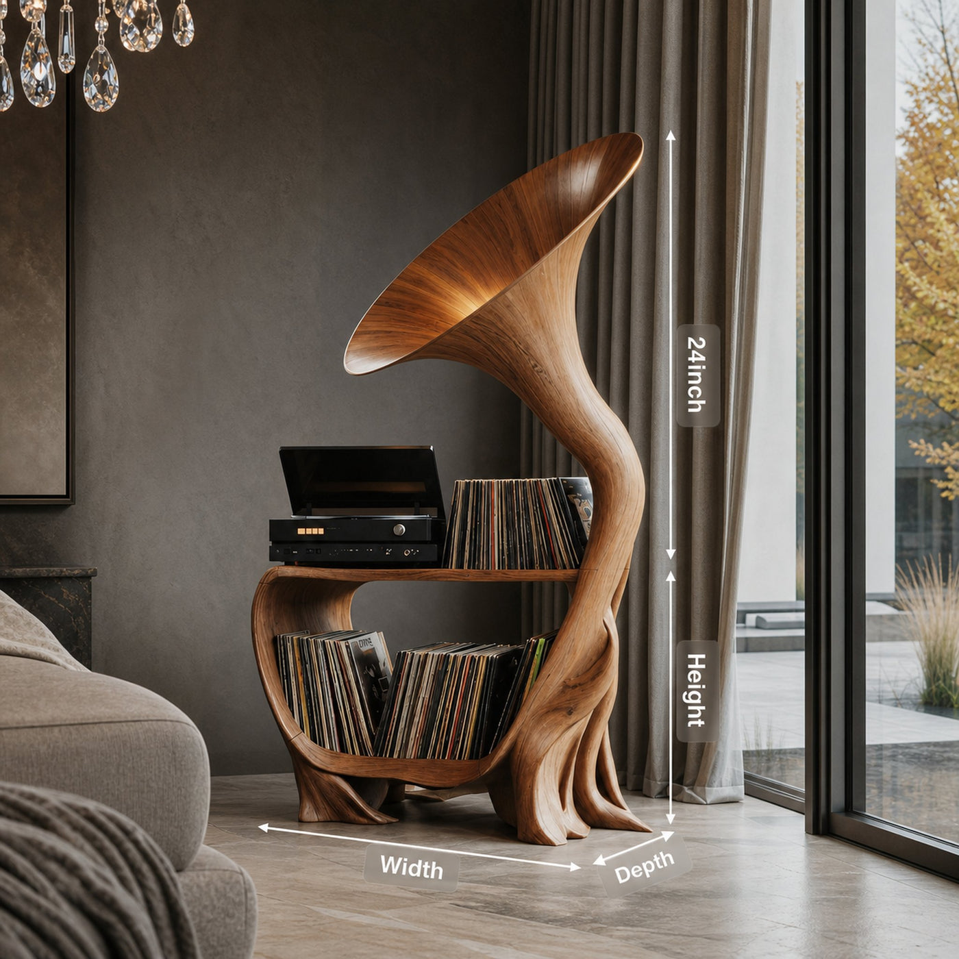 Mid Century Media Console For Bedroom Furniture - product view 8