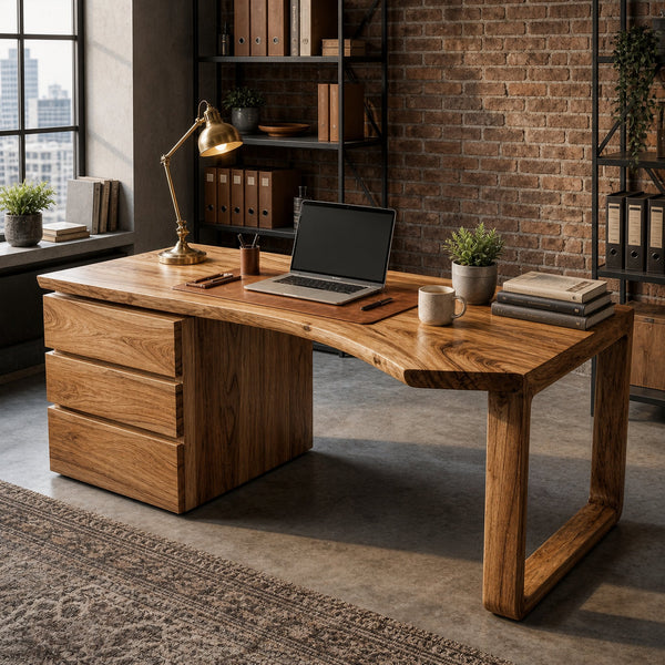 Mid Century Office Desk For Home Office And Workspace