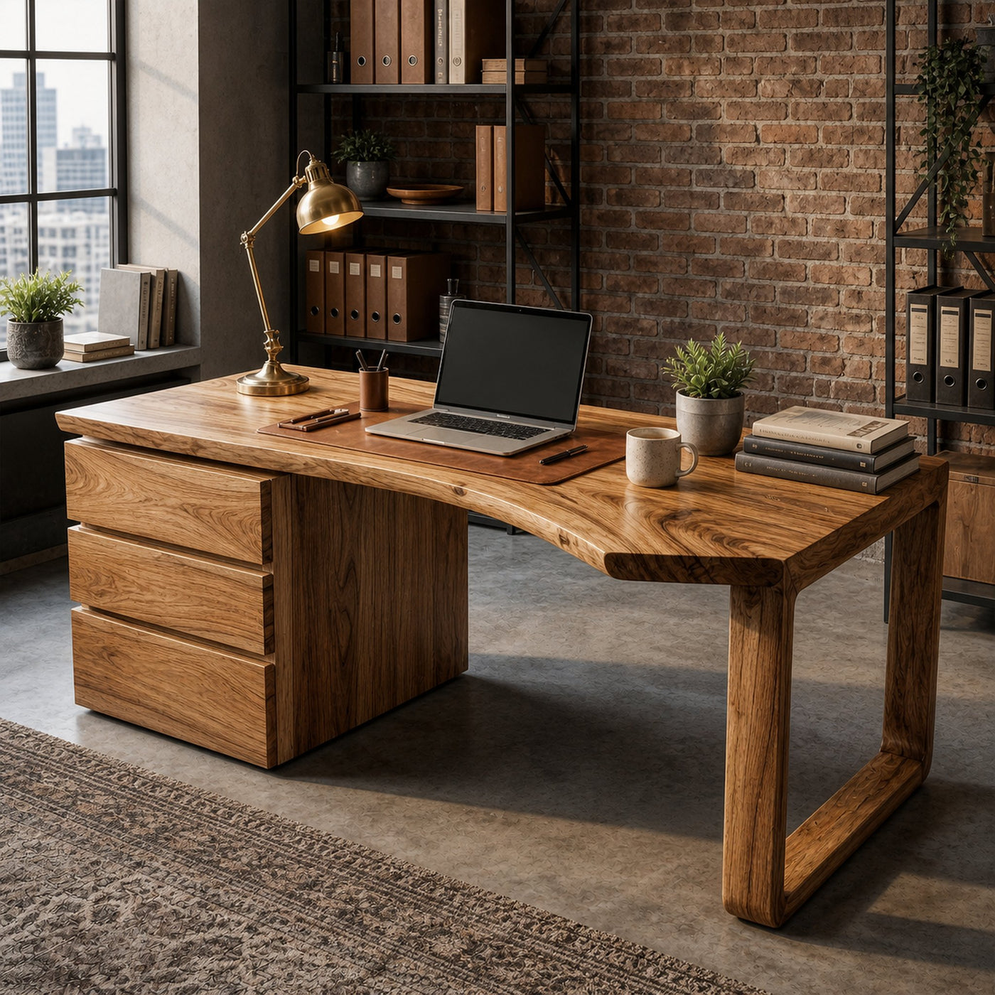 Mid Century Office Desk For Home Office And Workspace