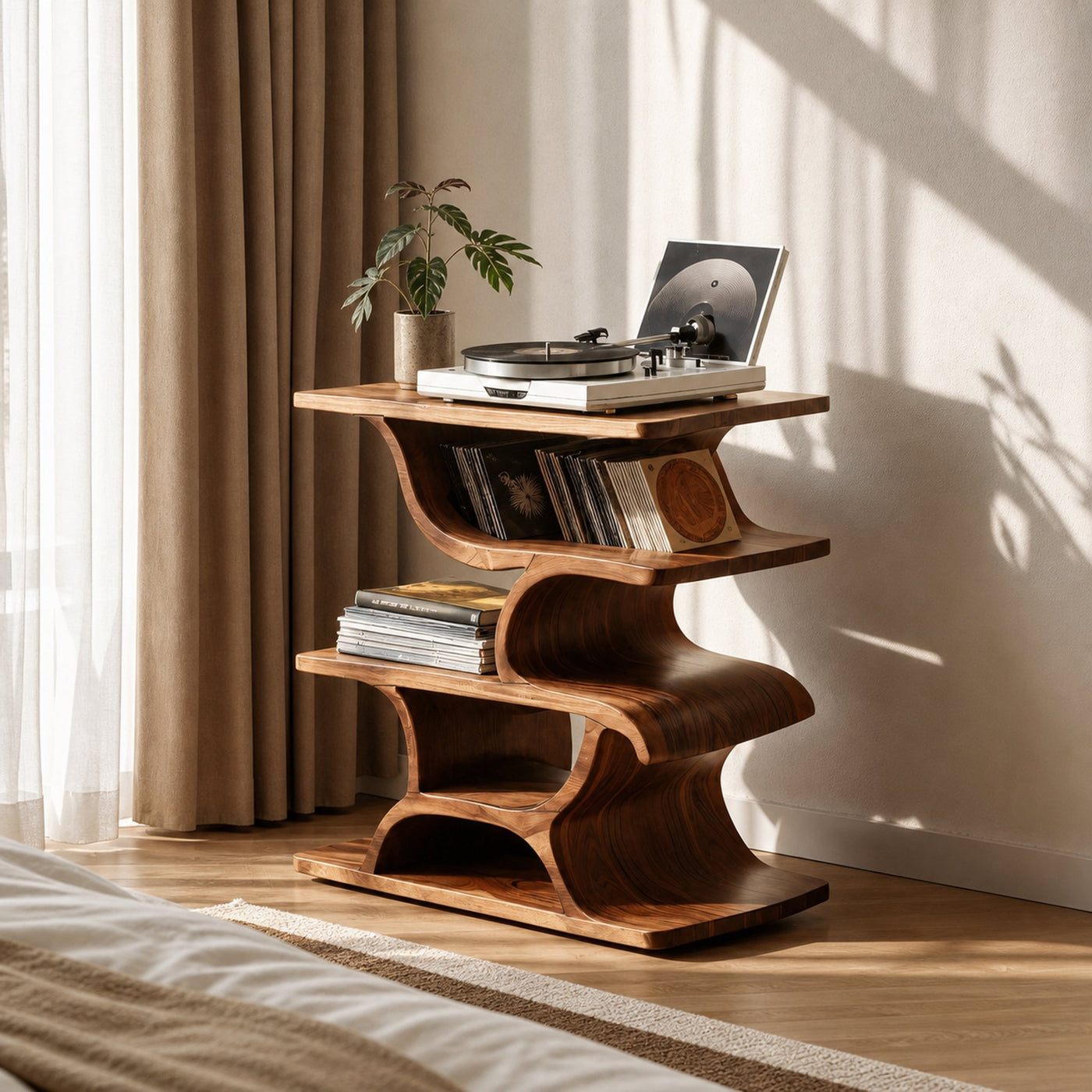 Mid Century Record Table For Stylish Furniture Decor