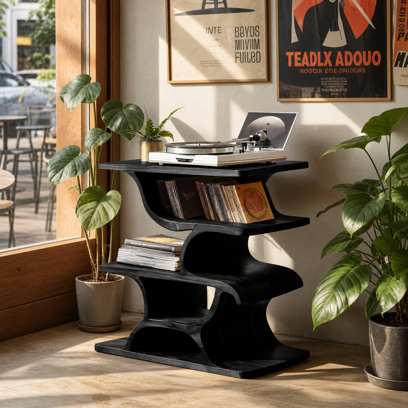 Mid Century Record Table For Stylish Furniture Decor - product view 4