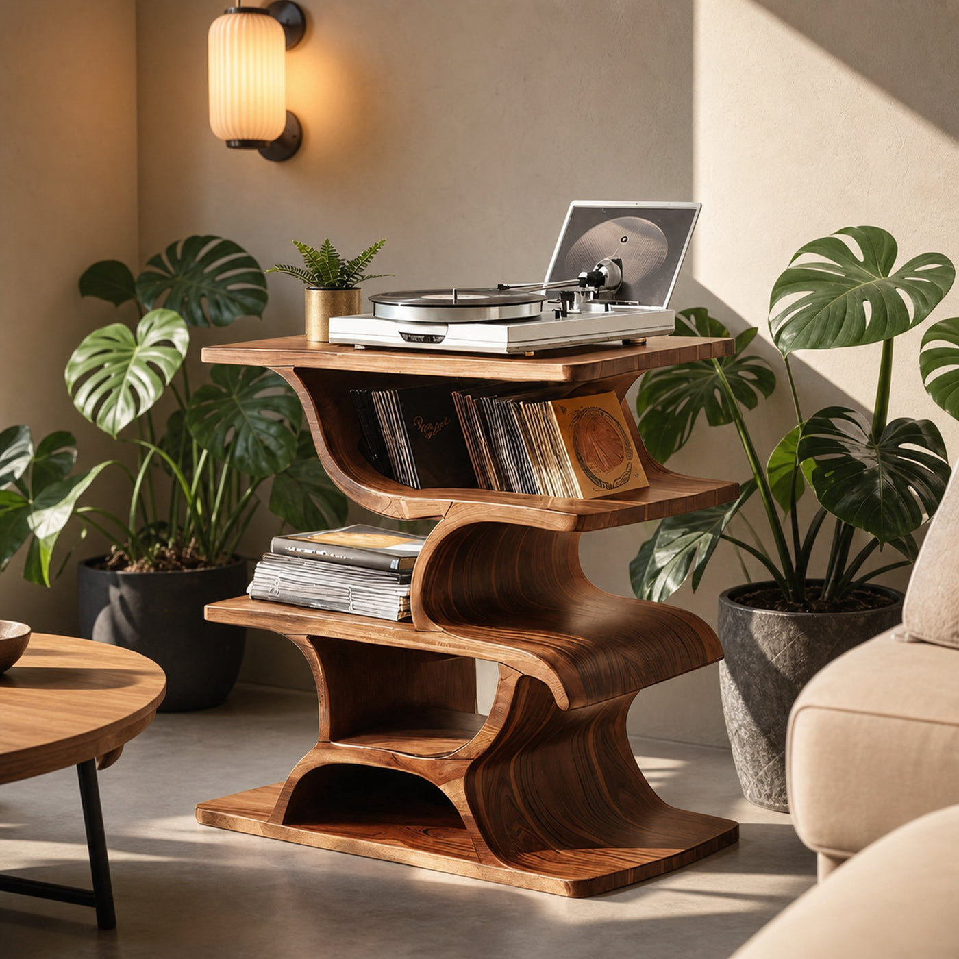 Mid Century Record Table For Stylish Furniture Decor - product view 6