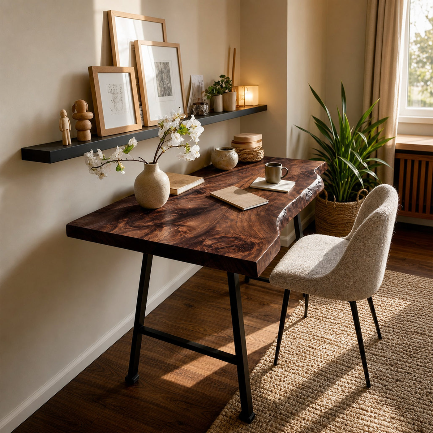 Mid Century Solid Wood Desk For Minimalist Decor - product view 7
