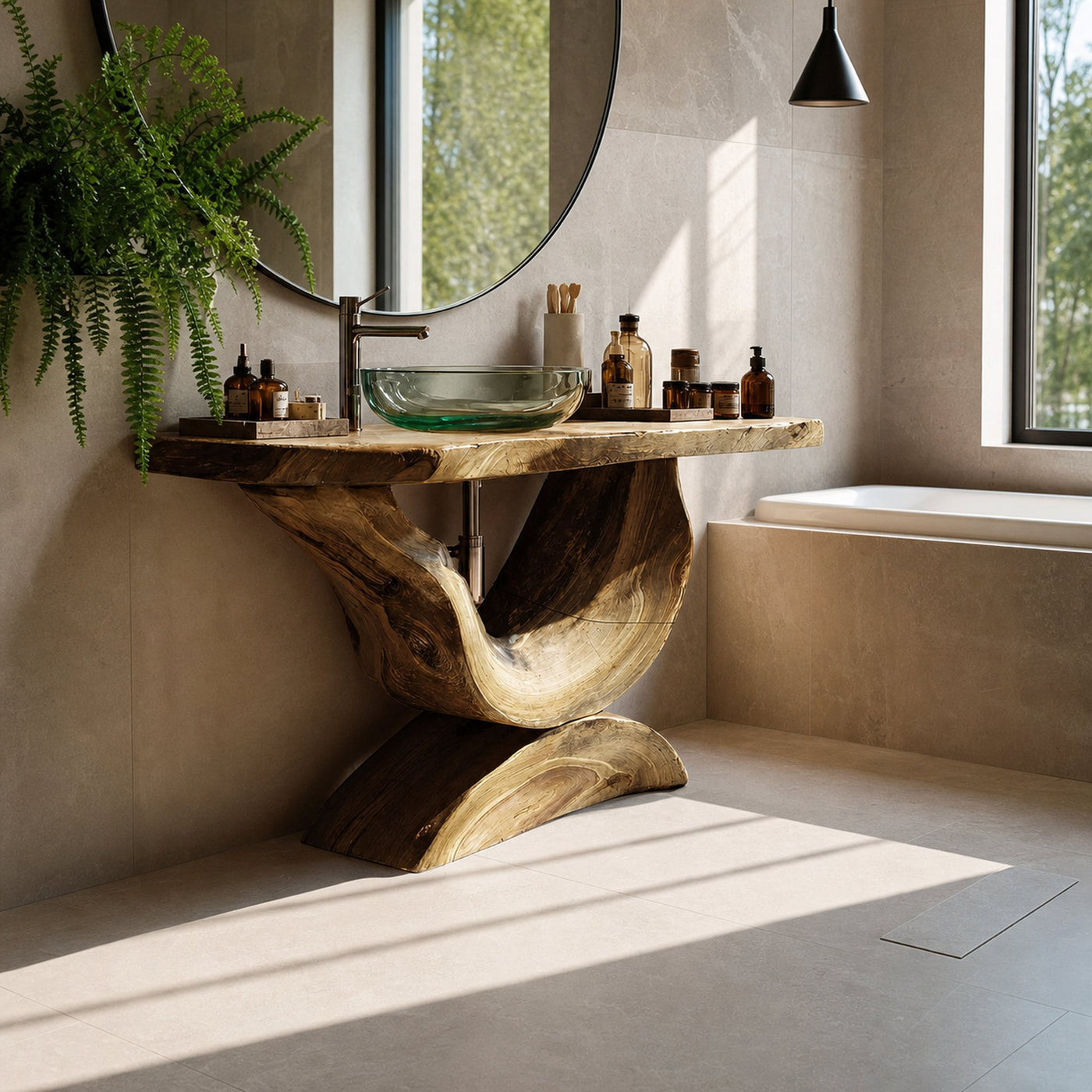 Mid Century Solid Wood Vanity For Bathroom Furniture - product view 5