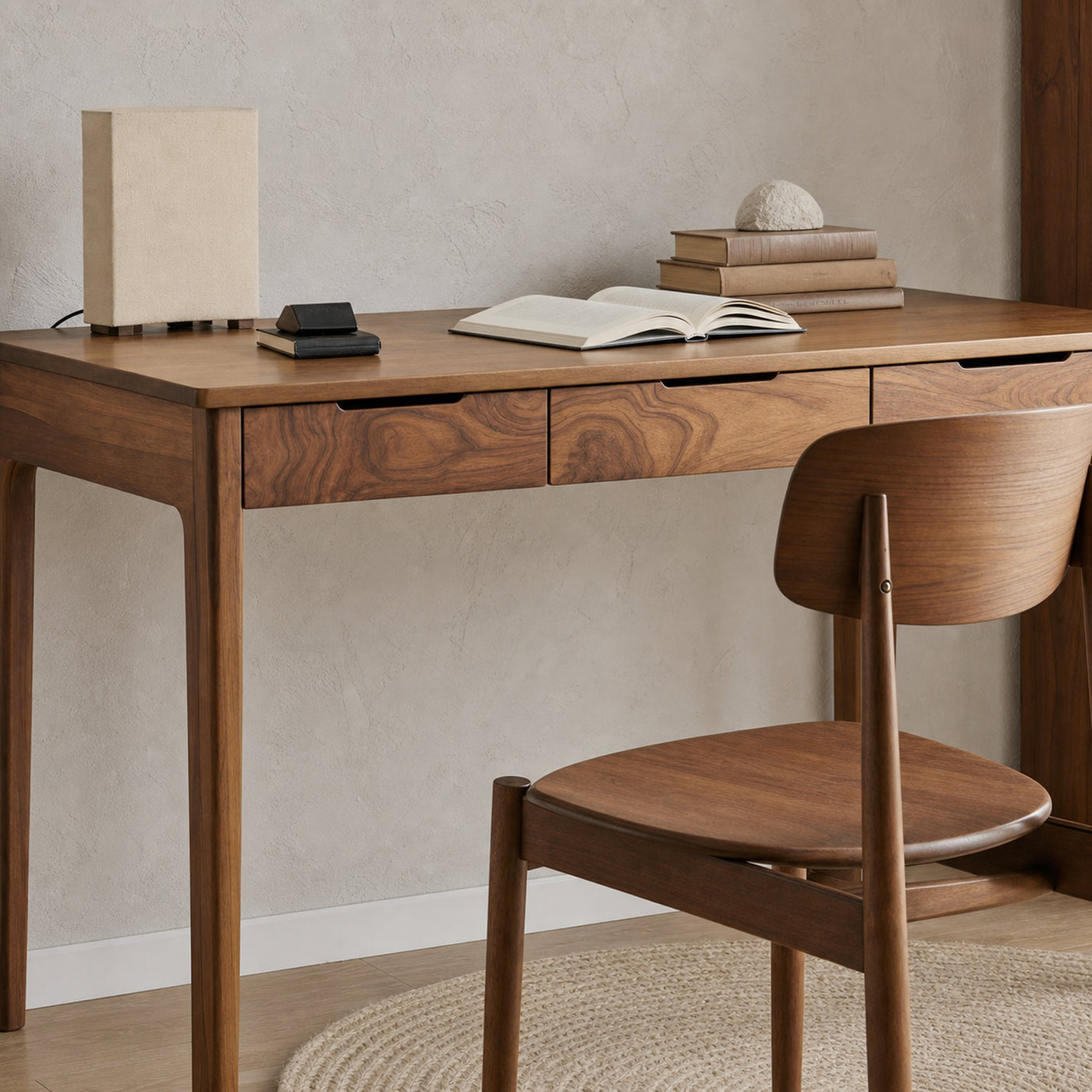 Mid Century Solid Wood Writing Desk For Home Office Or Study Room - product view 2