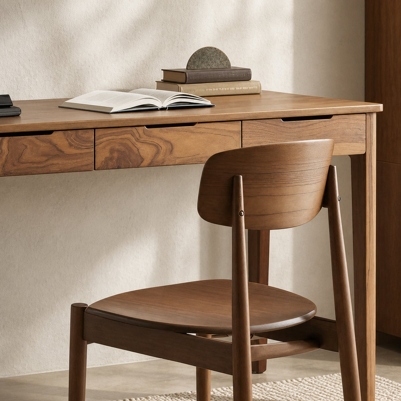 Mid Century Solid Wood Writing Desk For Home Office Or Study Room - product view 3