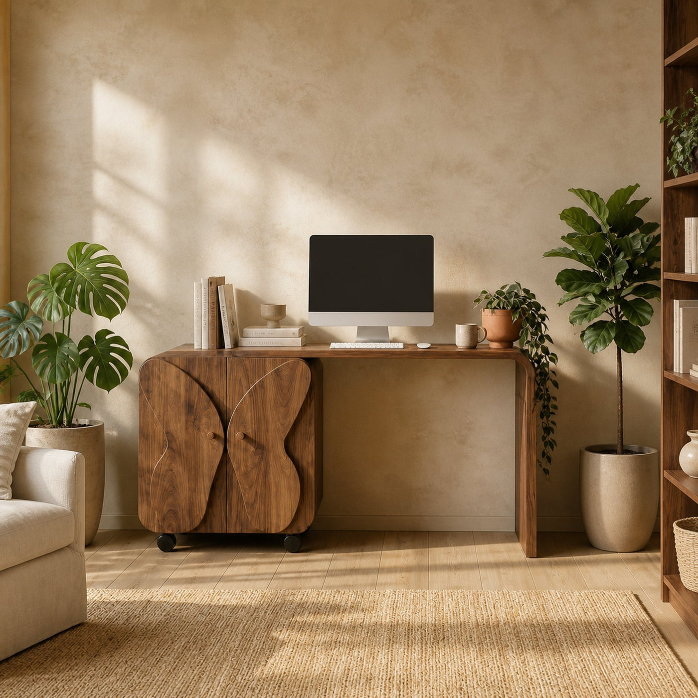 Mid Century Writing Desk For Home Office And Study Room