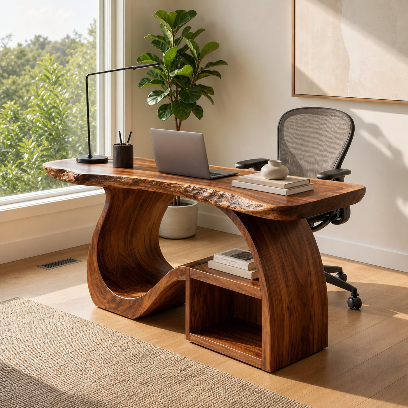 Mid Century Writing Desk For Refined Home Office