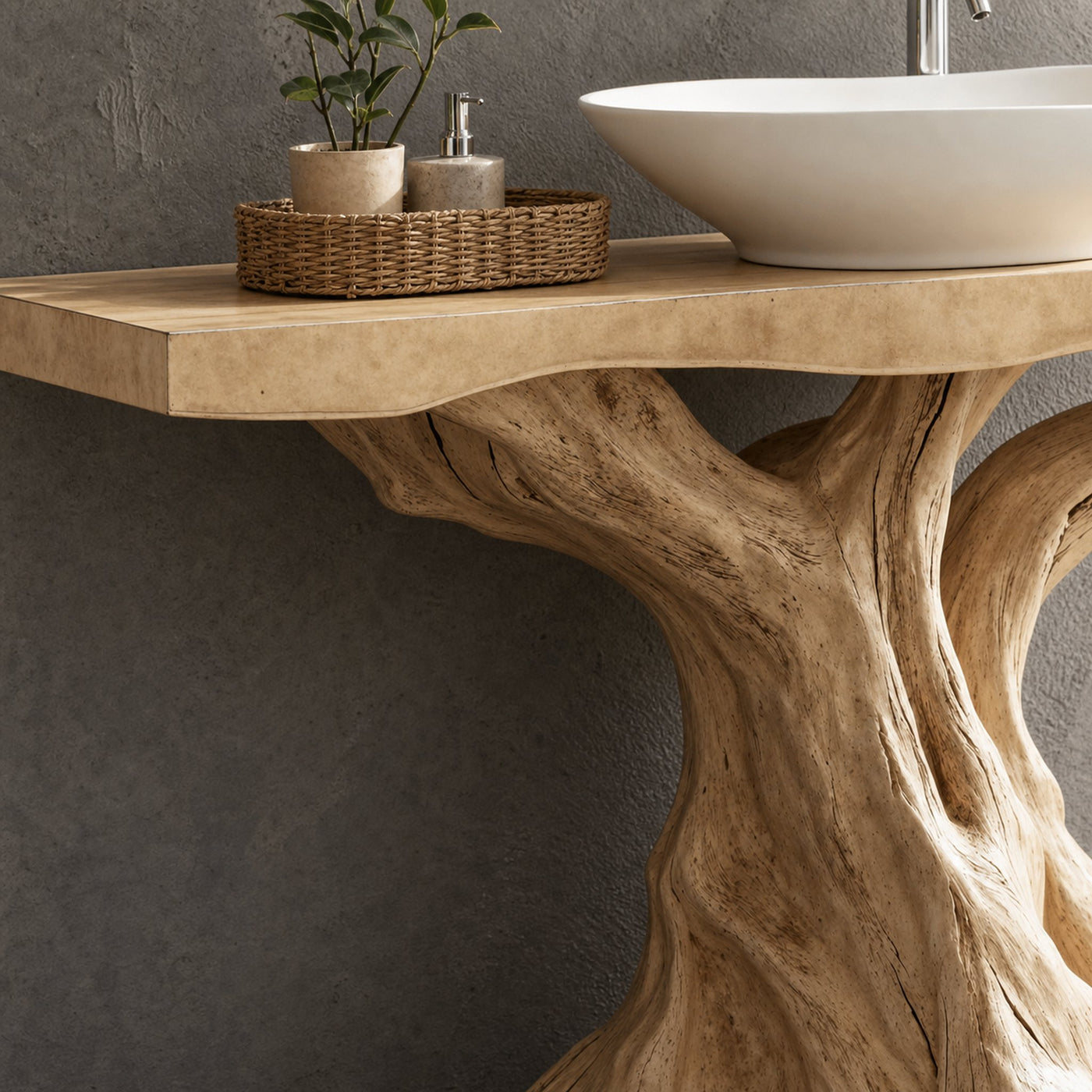 Mid-Century Wood Bathroom Vanity For Stylish Retro Bathrooms - product view 3