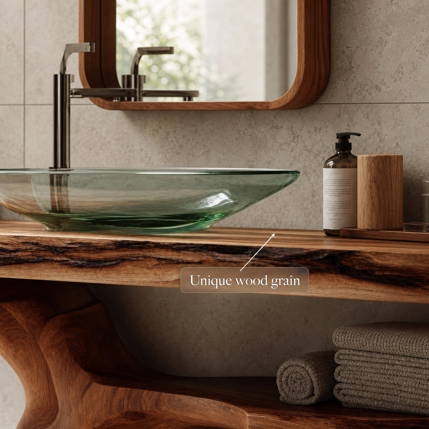 Midcentury Handmade Washstand Washroom - product view 3