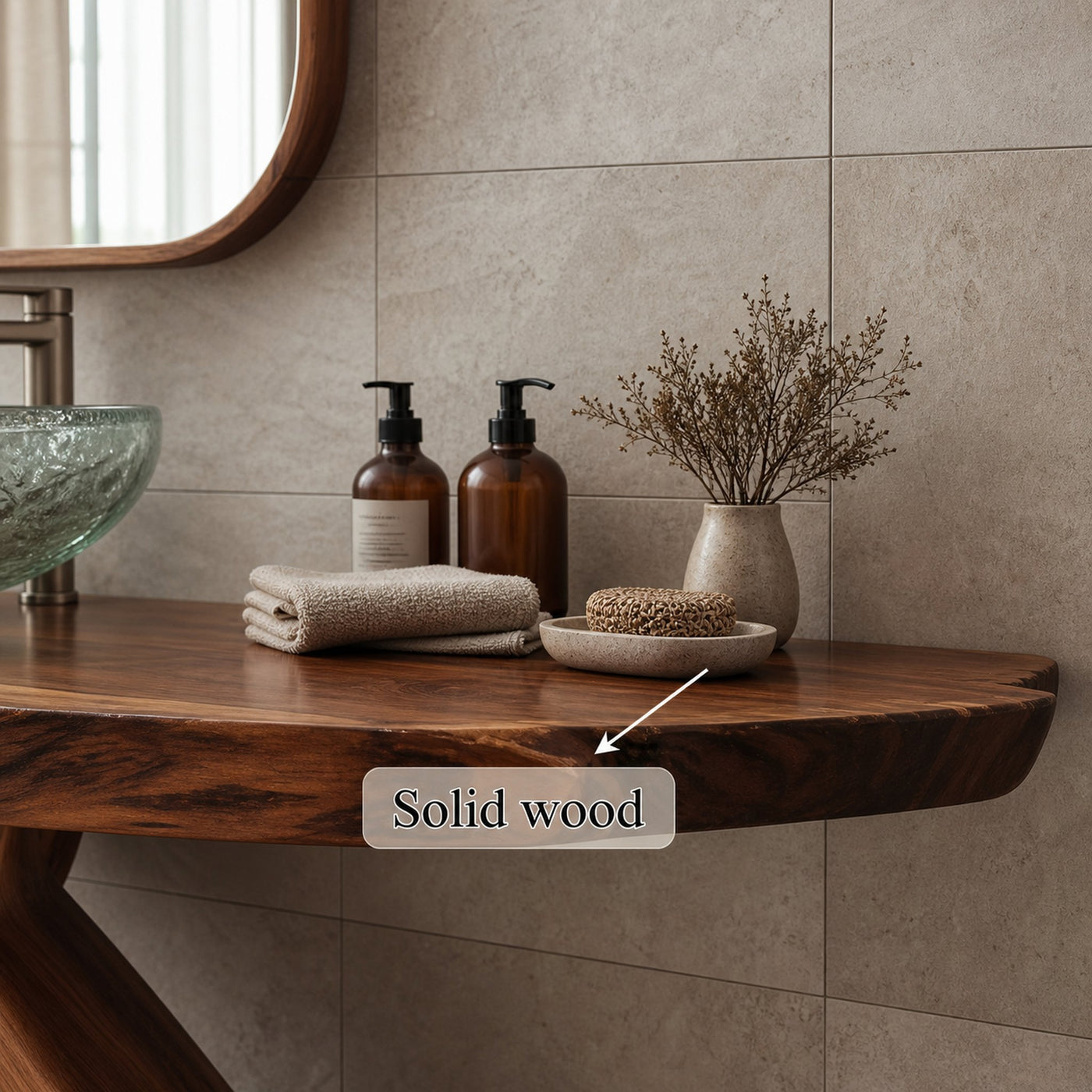 Midcentury Handmade Washstand Washroom - product view 4