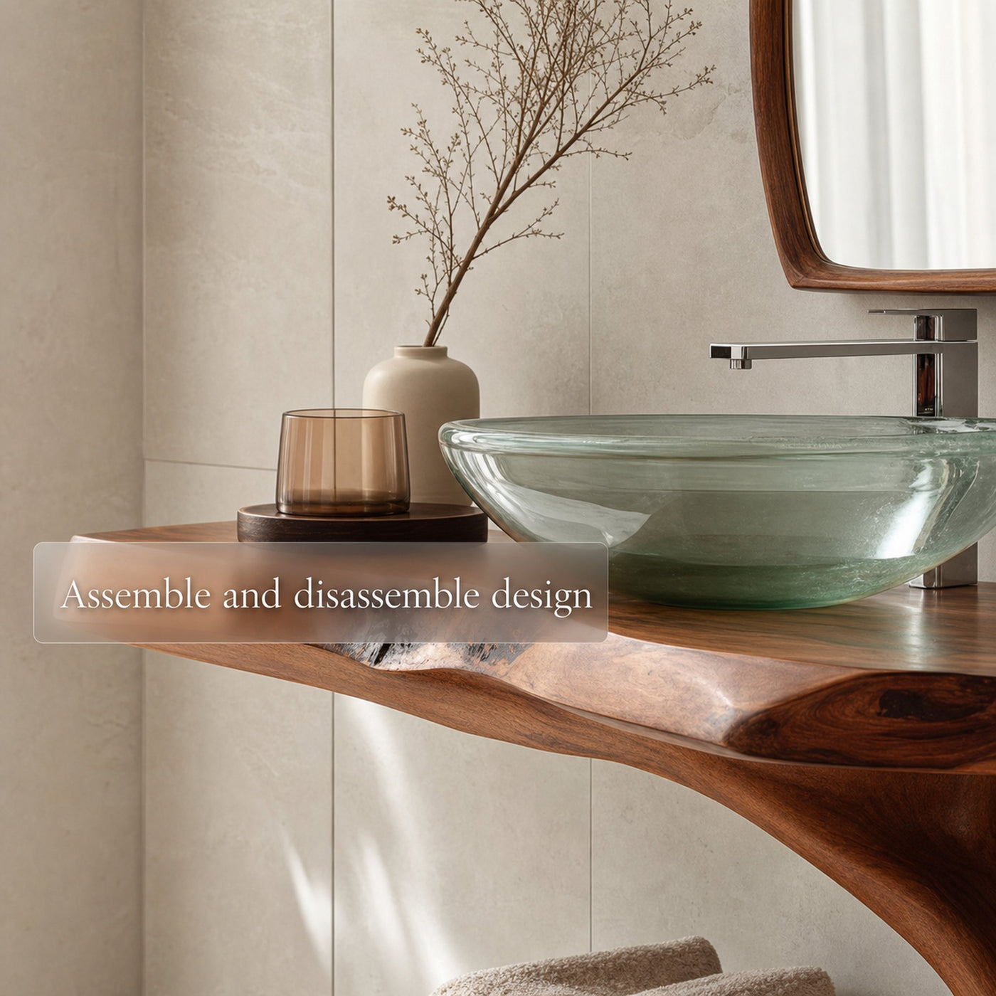 Midcentury Handmade Washstand Washroom - product view 5