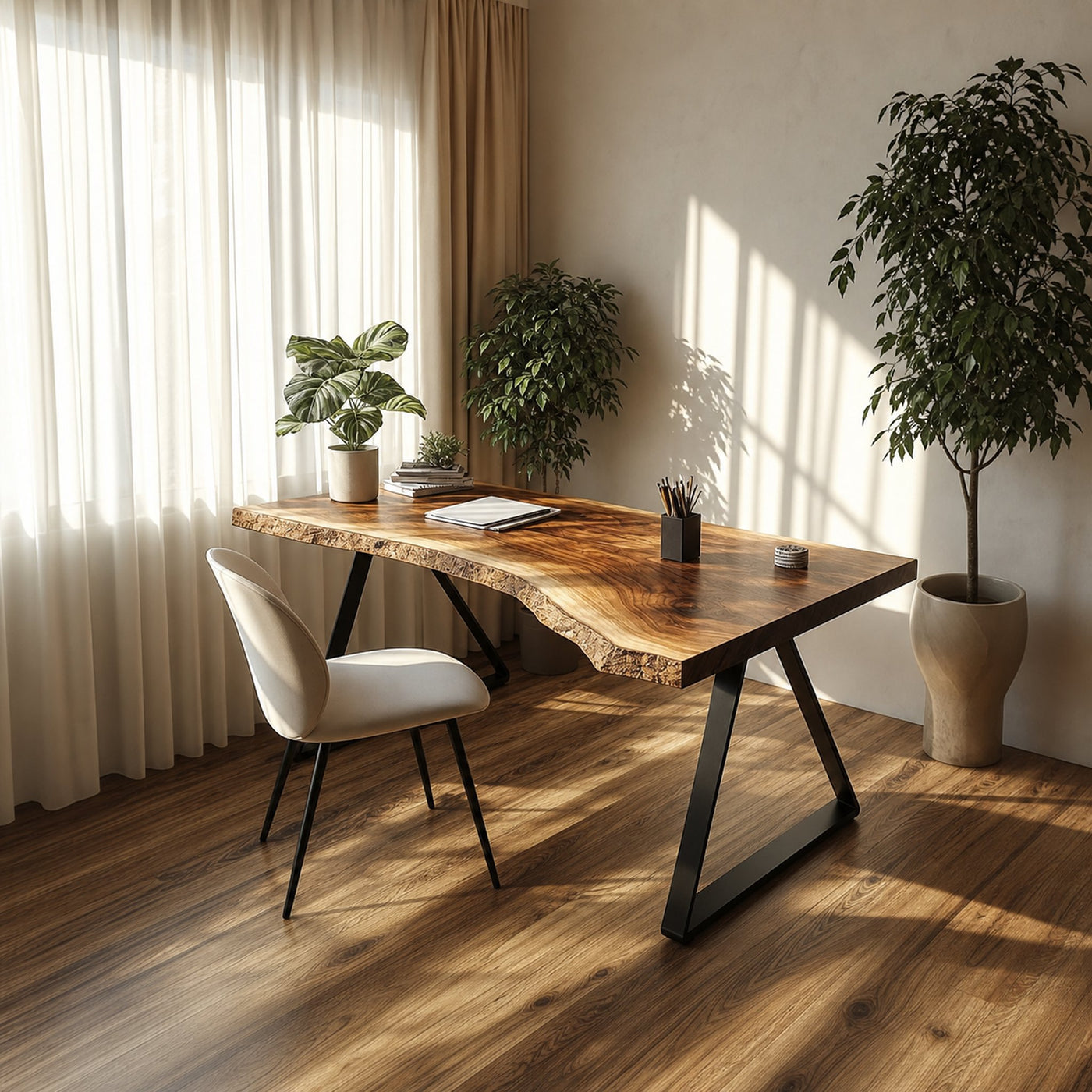 Minimal Rustic Desk Bedroom And Quiet Room - product view 2