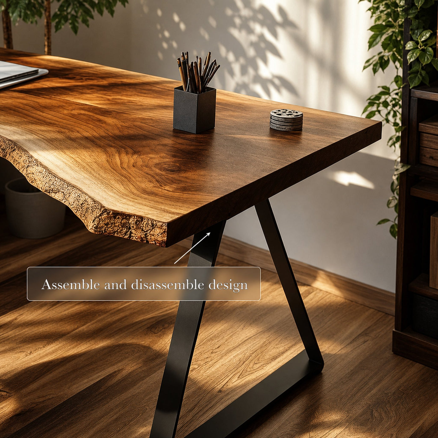 Minimal Rustic Desk Bedroom And Quiet Room - product view 4