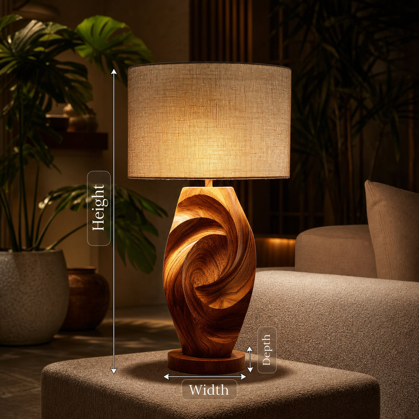 Minimalist Ambient Lamp Bedroom Nightstand Living Room Corner Space - product view 8