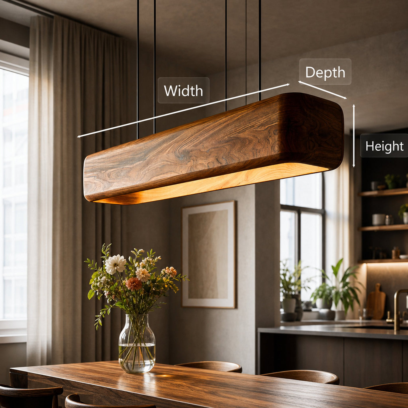 Minimalist Ceiling Light Designed For Elegant Dining Table Lighting - product view 7